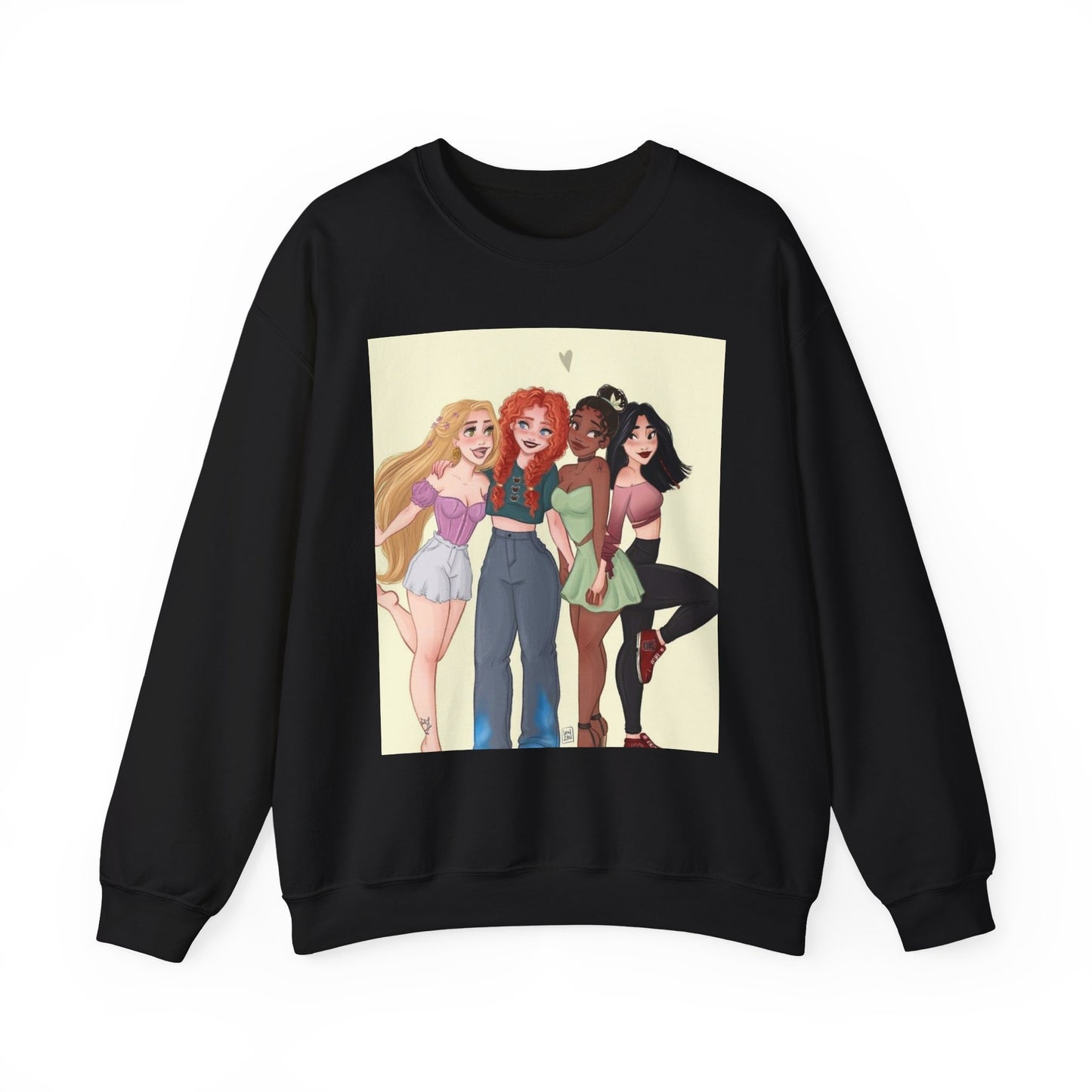Girls' Friendship Crewneck Sweatshirt, Cozy Gender-Neutral Sweatshirt, Casual Gift for Friends, Cute Apparel, Everyday Wear