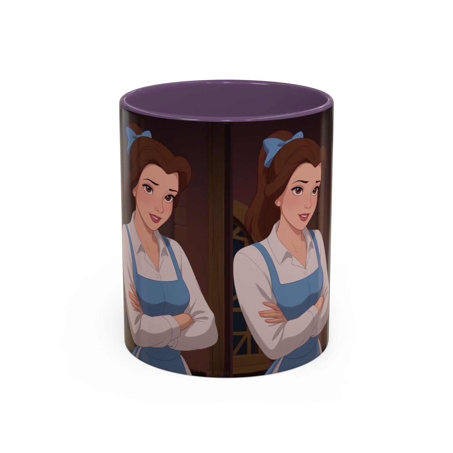 Enchanting Belle Accent Coffee Mug, Disney Mug, Gift for Her, Movie Lover, Unique Kitchenware, Animated Character Mug