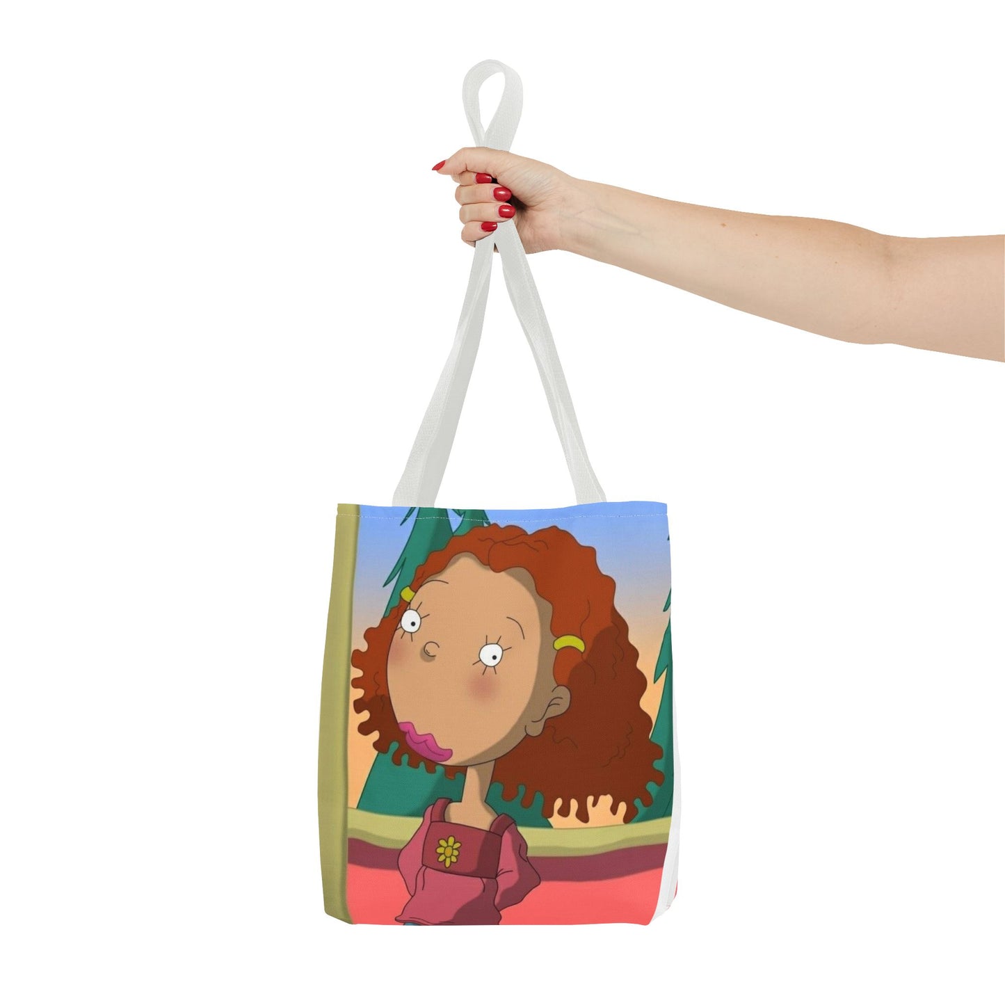 Whimsical Character Tote Bag, Fun Shopping Bag, Everyday Use, Eco-Friendly Gift, Unique Art, Novelty Accessory, Cartoon Lover's Bag