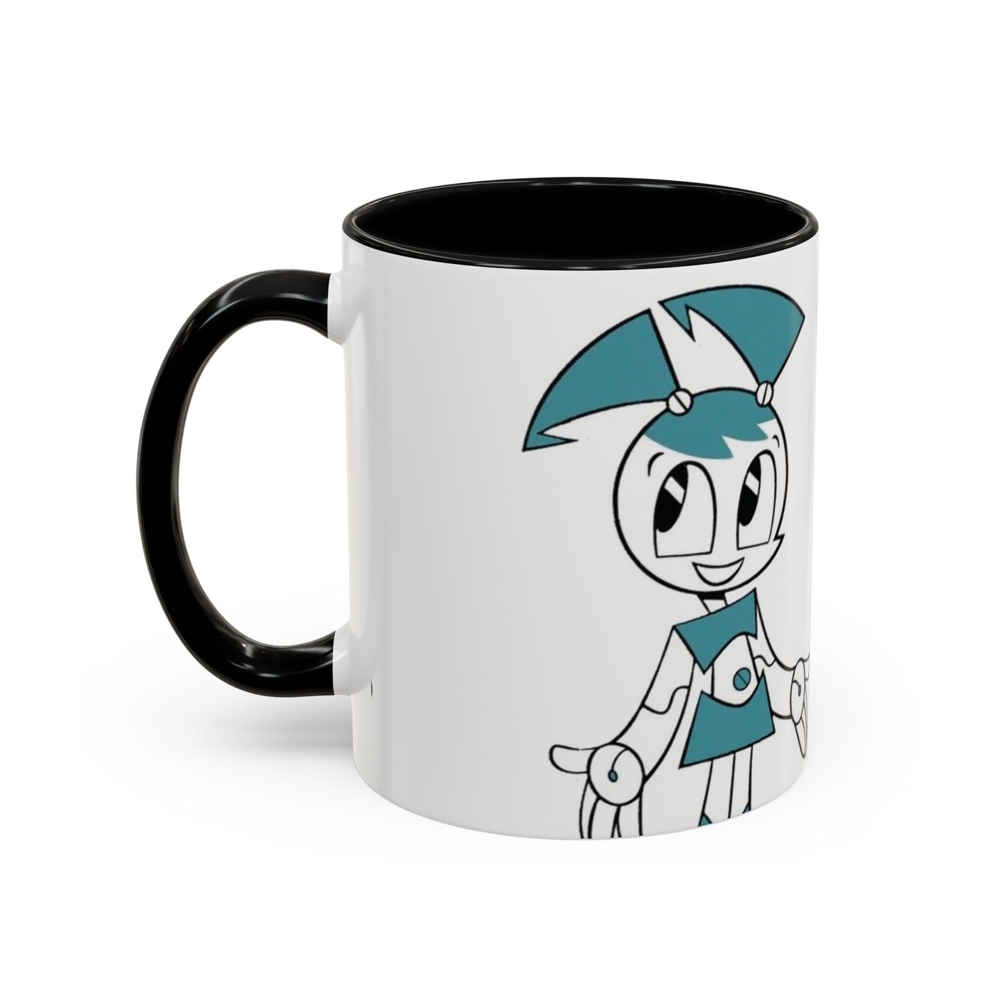 Whimsical Robot Accent Coffee Mug, Cute Gift for Robot Lovers, Fun Kitchen Decor, Perfect for Birthdays, Holidays, and Everyday Use