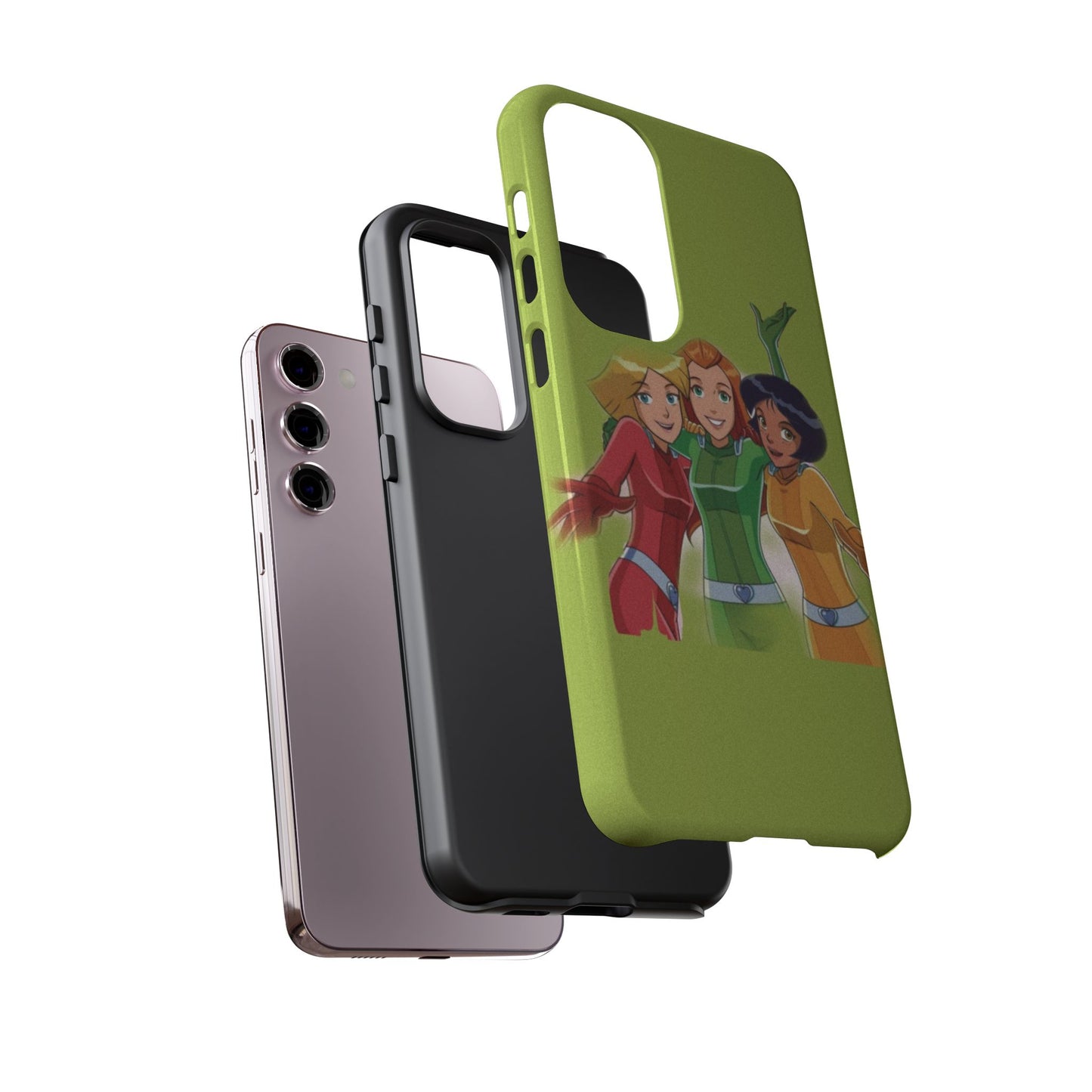 Sassy Phone Case for Tough Girls, Fun Active Protection Cover, Cartoon Friendship, Gift for Teens, Eco-friendly Mobile Accessory