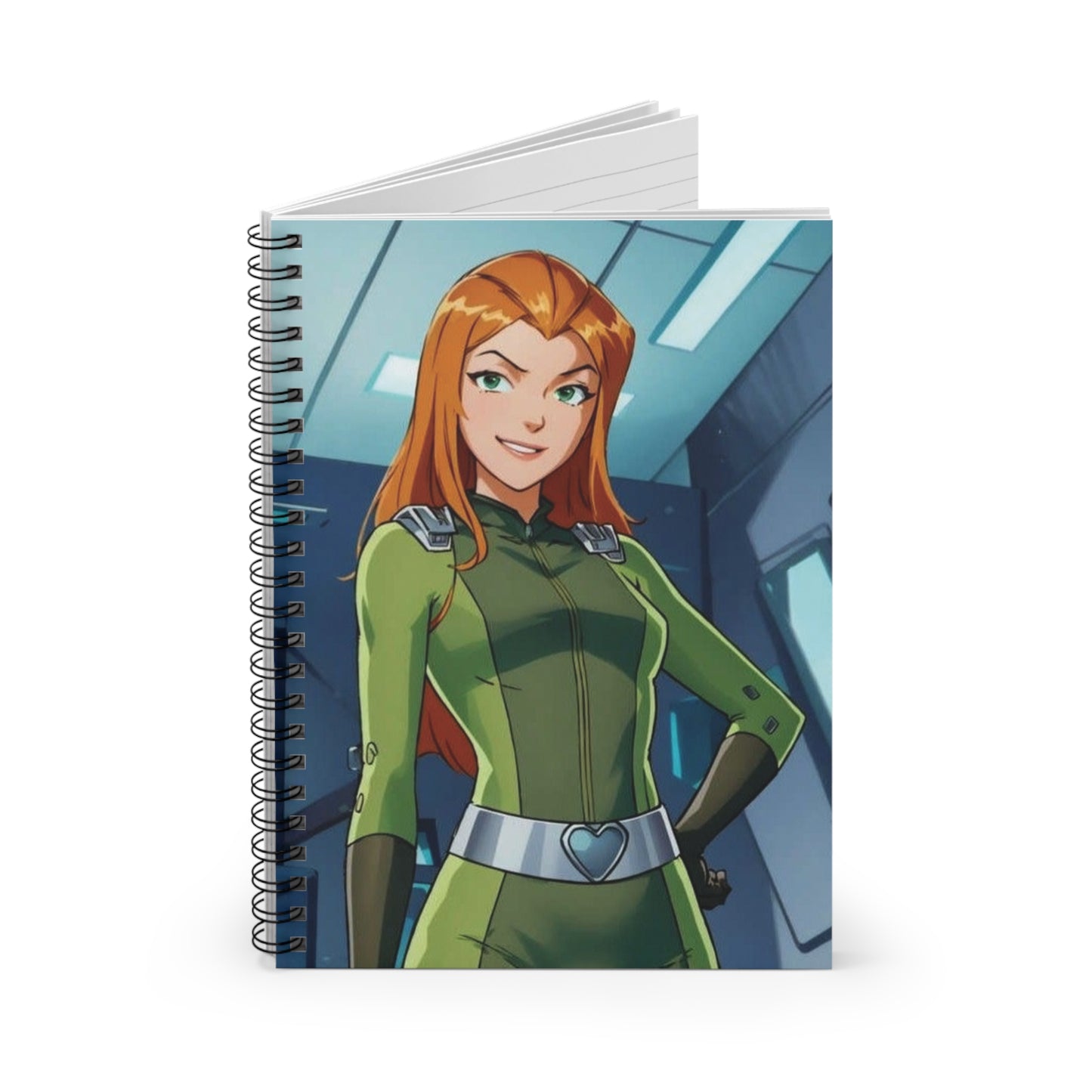Vibrant Spiral Notebook - Ruled Line with Action-Ready Character Design, Writing Journal, Sketchbook, Office Supply, Gift for Students