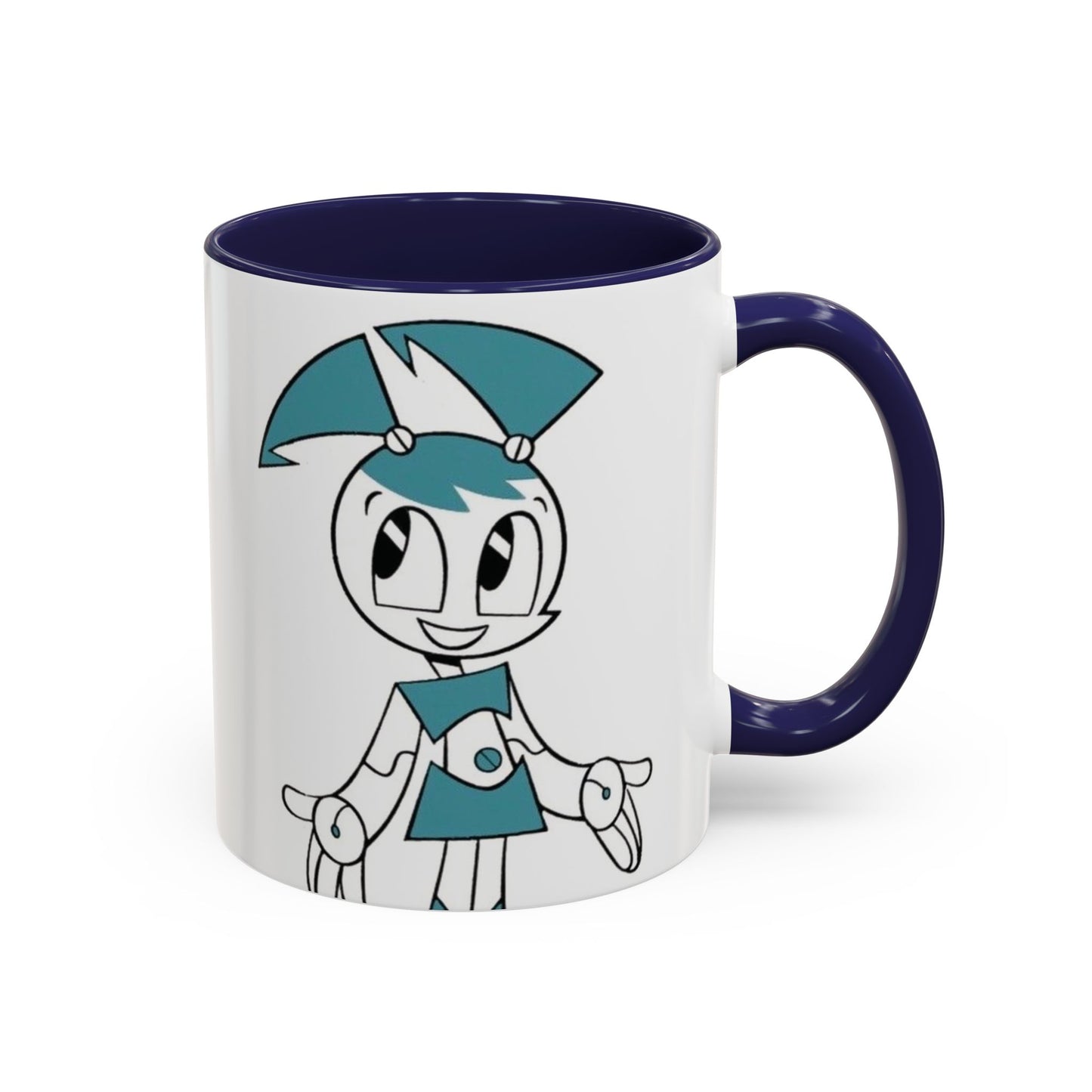Whimsical Robot Accent Coffee Mug, Cute Gift for Robot Lovers, Fun Kitchen Decor, Perfect for Birthdays, Holidays, and Everyday Use