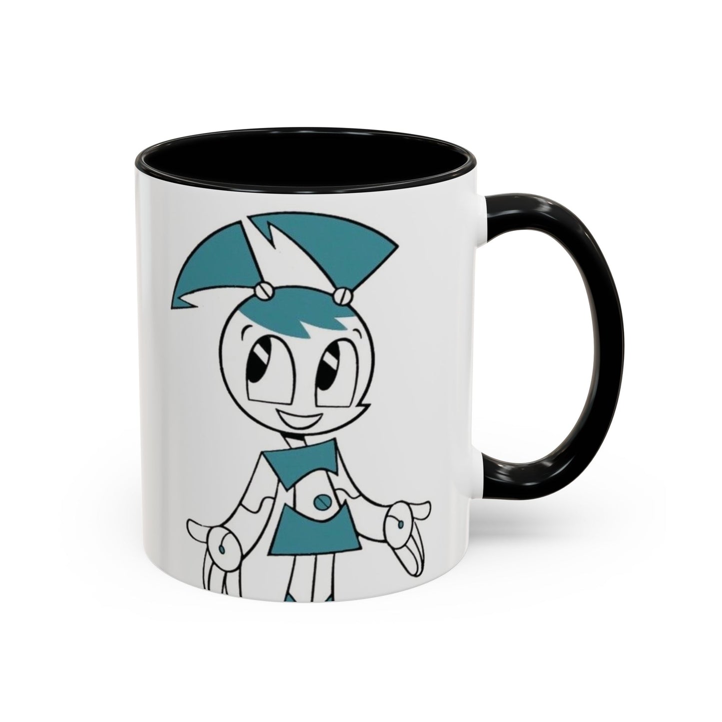Whimsical Robot Accent Coffee Mug, Cute Gift for Robot Lovers, Fun Kitchen Decor, Perfect for Birthdays, Holidays, and Everyday Use