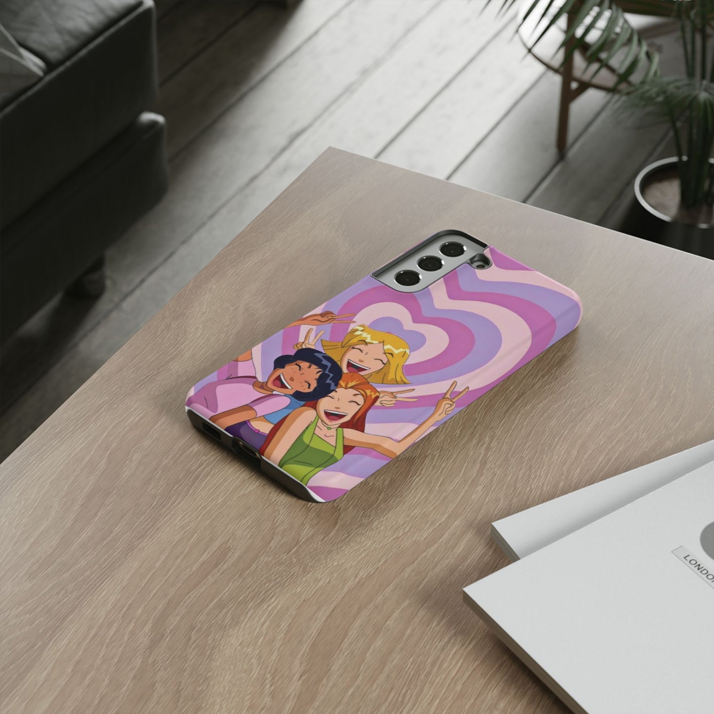 Colorful Phone Case with Cheerful Design, Fun Accessories, Gift for Teens, Trendy Tech Cover, Girls' Birthday Present