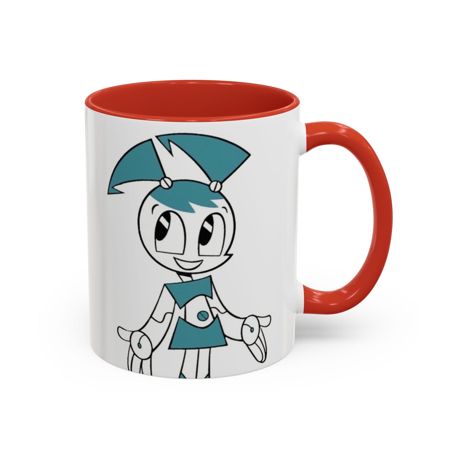 Whimsical Robot Accent Coffee Mug, Cute Gift for Robot Lovers, Fun Kitchen Decor, Perfect for Birthdays, Holidays, and Everyday Use