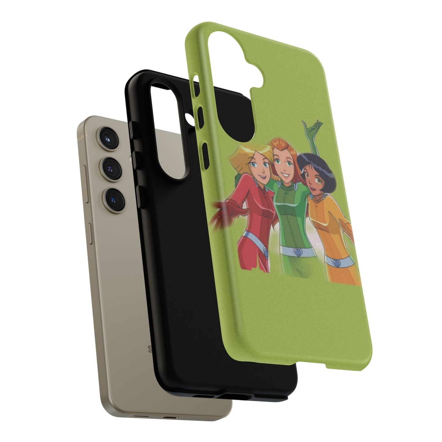 Sassy Phone Case for Tough Girls, Fun Active Protection Cover, Cartoon Friendship, Gift for Teens, Eco-friendly Mobile Accessory