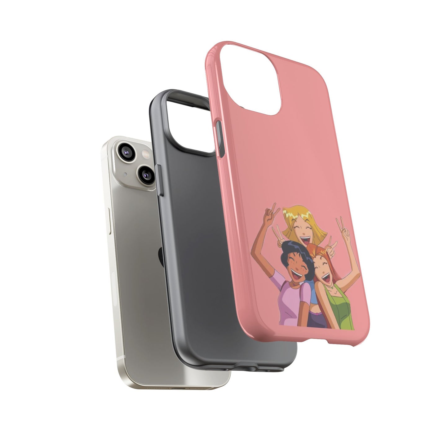 Playful Friendship Phone Case, Cute Girls Phone Cover, Tough Phone Case, Unique Tech Accessory, Gift for Friends, Fun Personalized Case