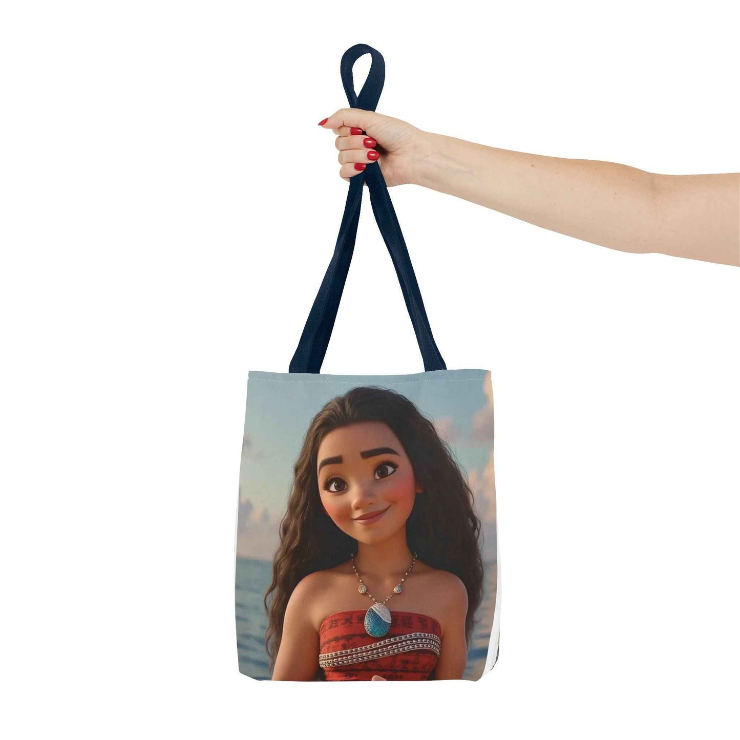 Moana-Inspired Tote Bag, Stylish Beach Tote, Gen Z Fashion, Vacation Accessory, Gift for Disney Lovers, Eco-Friendly Bag - I&B