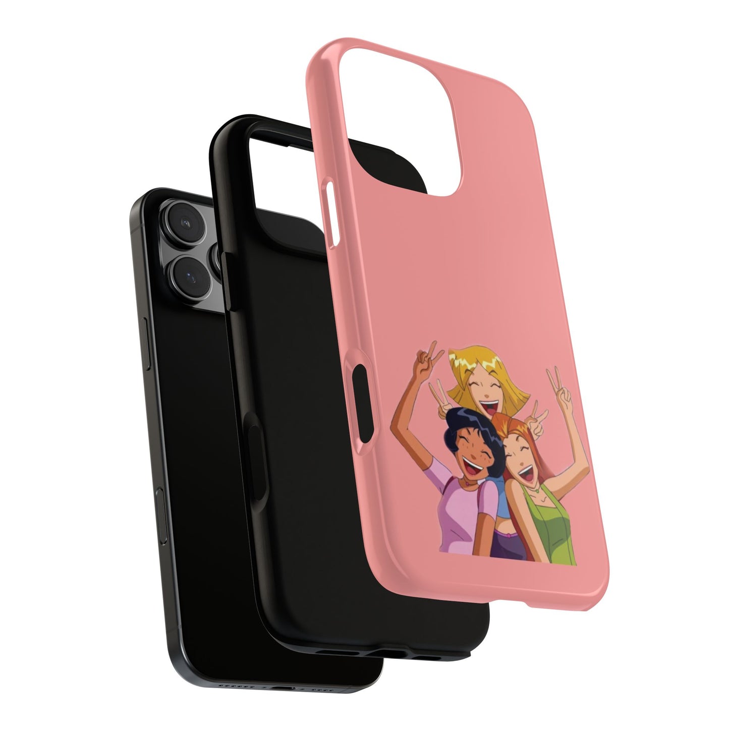 Playful Friendship Phone Case, Cute Girls Phone Cover, Tough Phone Case, Unique Tech Accessory, Gift for Friends, Fun Personalized Case