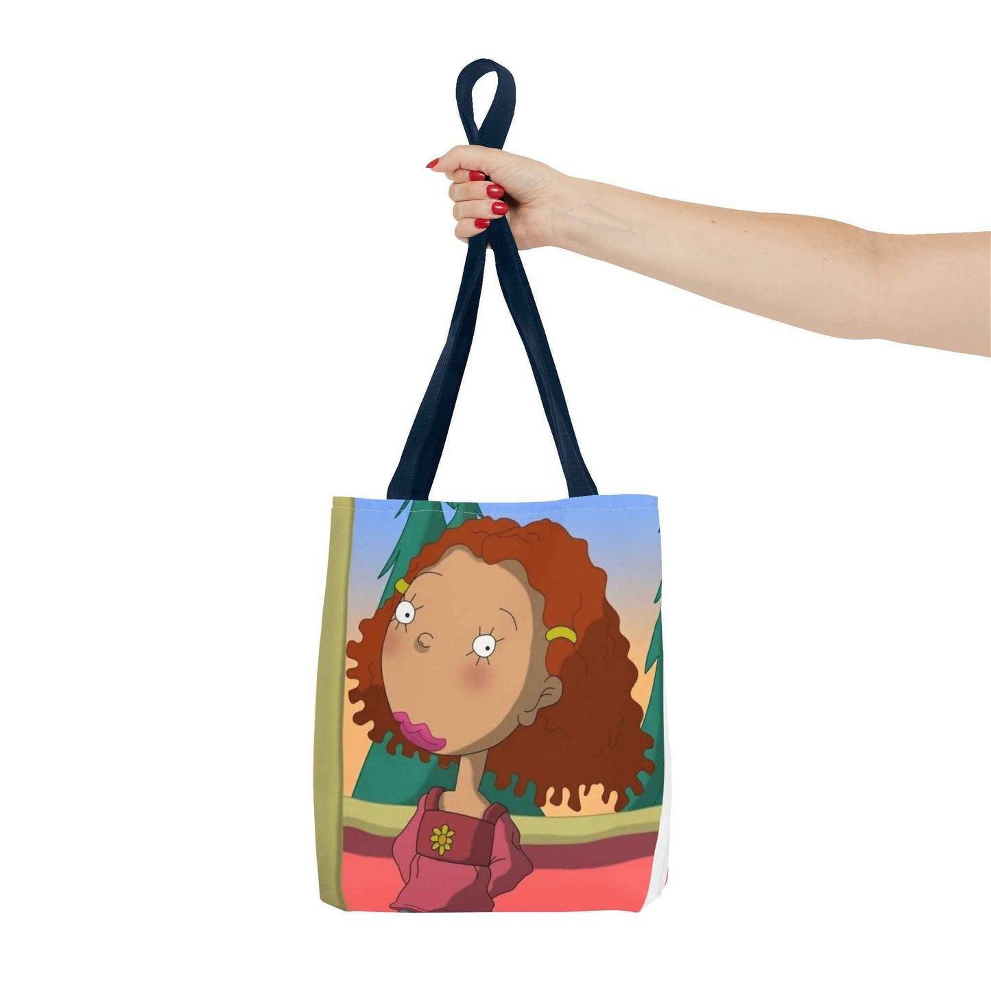 Whimsical Character Tote Bag, Fun Shopping Bag, Everyday Use, Eco-Friendly Gift, Unique Art, Novelty Accessory, Cartoon Lover's Bag - I&B
