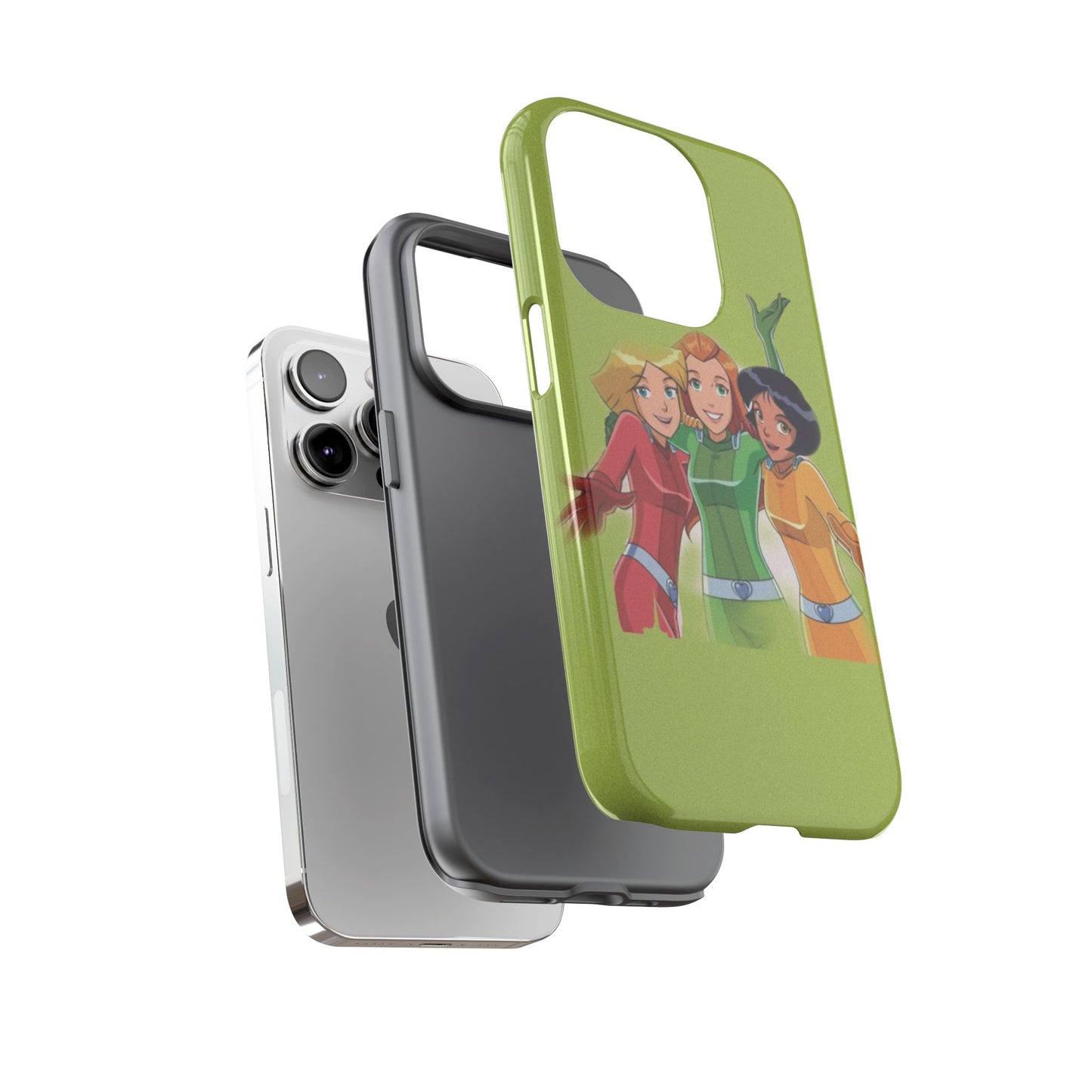 Sassy Phone Case for Tough Girls, Fun Active Protection Cover, Cartoon Friendship, Gift for Teens, Eco-friendly Mobile Accessory