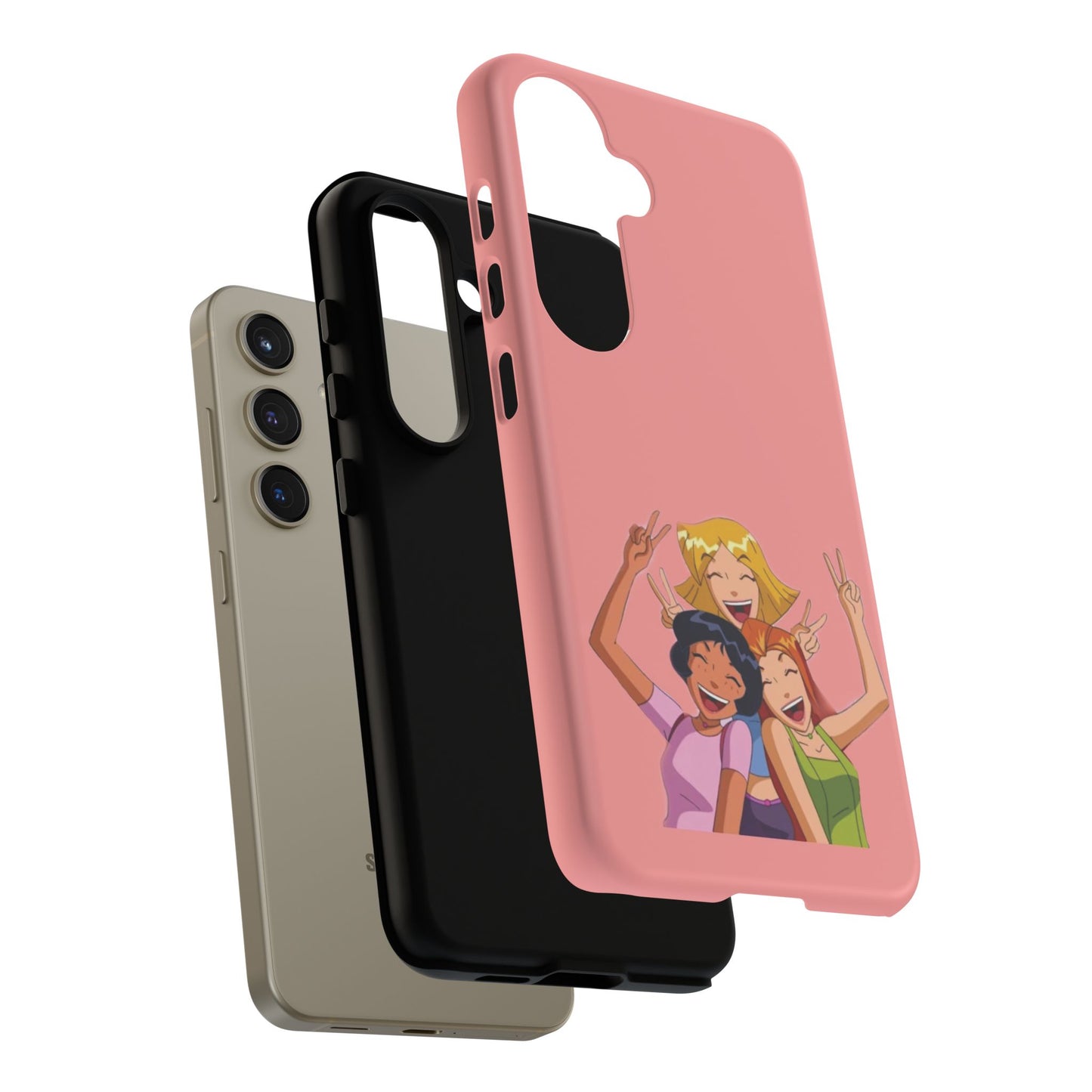 Playful Friendship Phone Case, Cute Girls Phone Cover, Tough Phone Case, Unique Tech Accessory, Gift for Friends, Fun Personalized Case