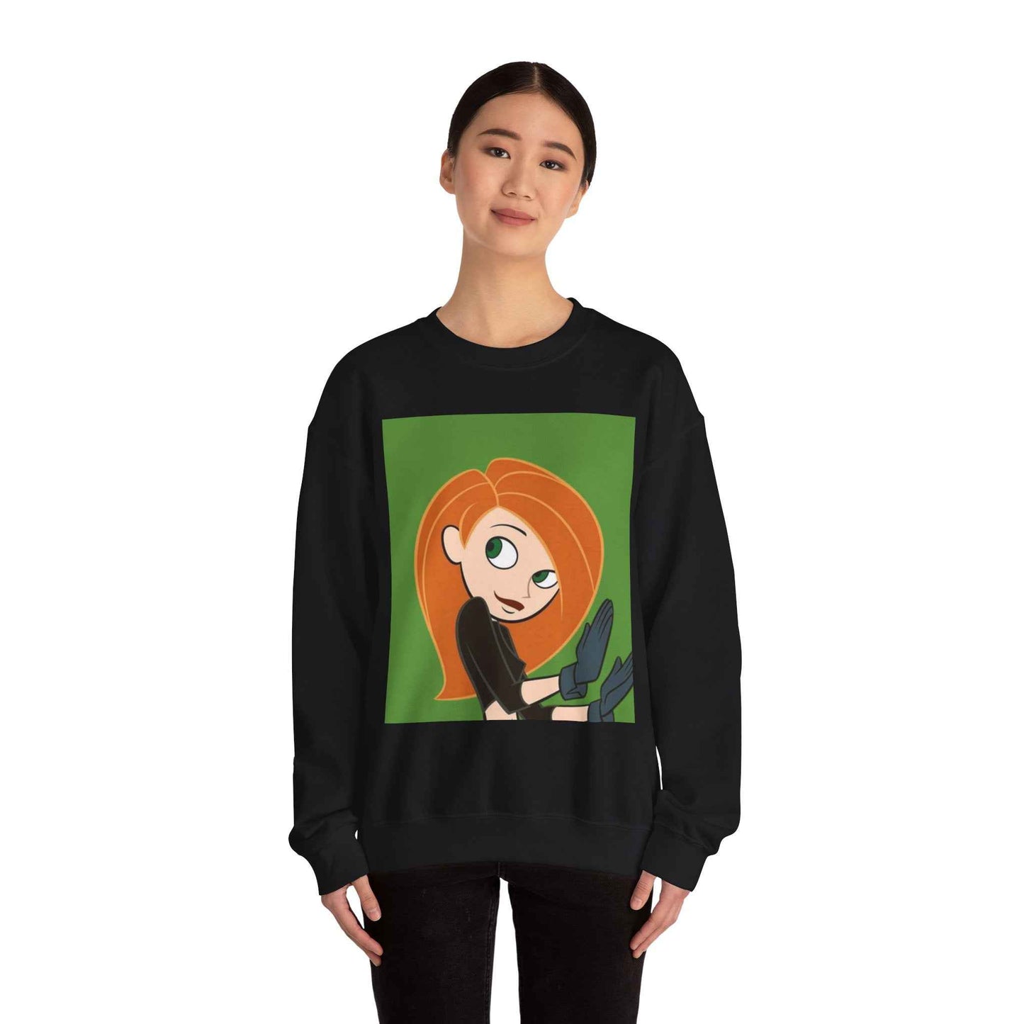 Kim Possible Inspired Sweatshirt, Cozy Crewneck, Cartoon Apparel, Gift for Fans, Comfortable Casual Wear, Unisex Hoodie - I&B