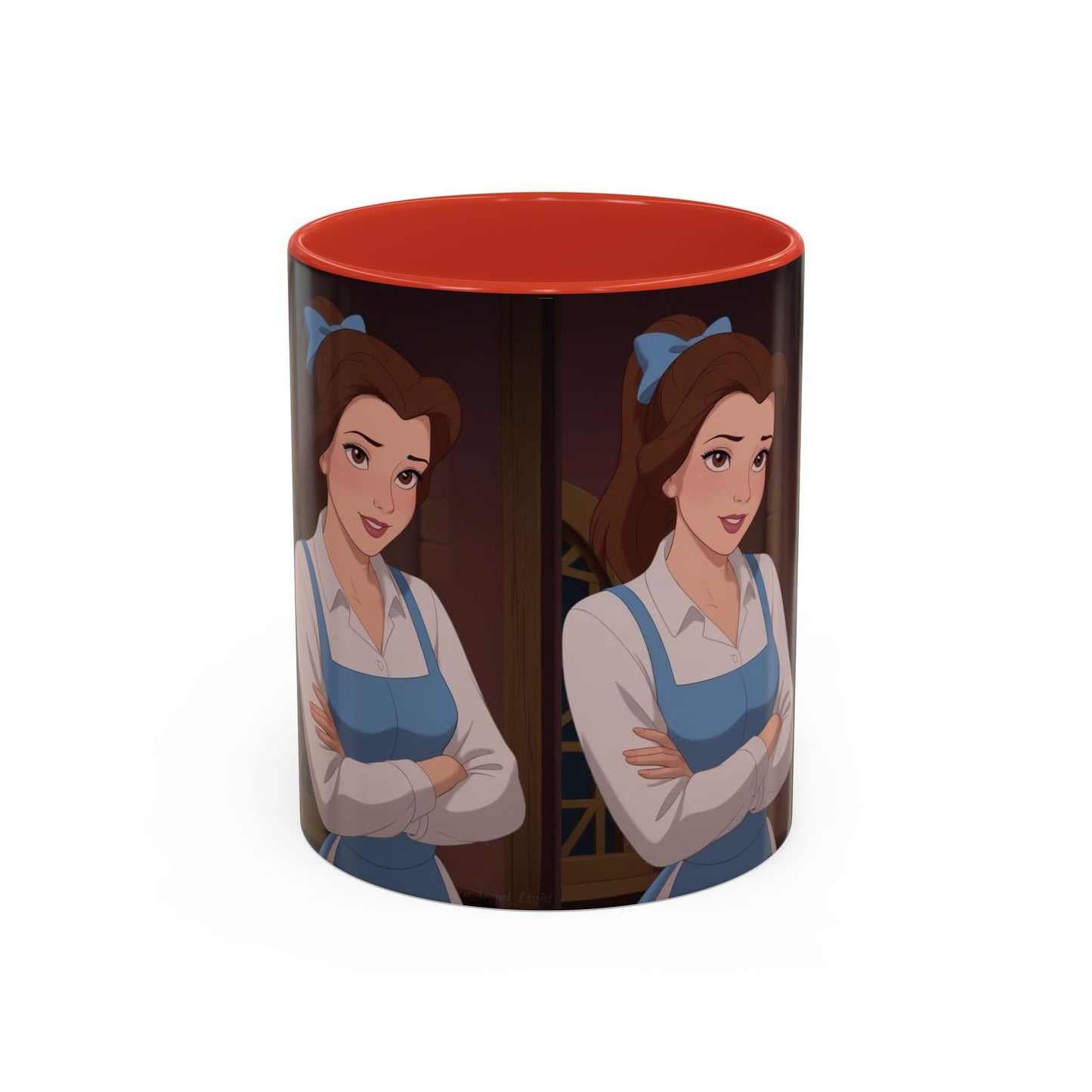 Enchanting Belle Accent Coffee Mug, Disney Mug, Gift for Her, Movie Lover, Unique Kitchenware, Animated Character Mug