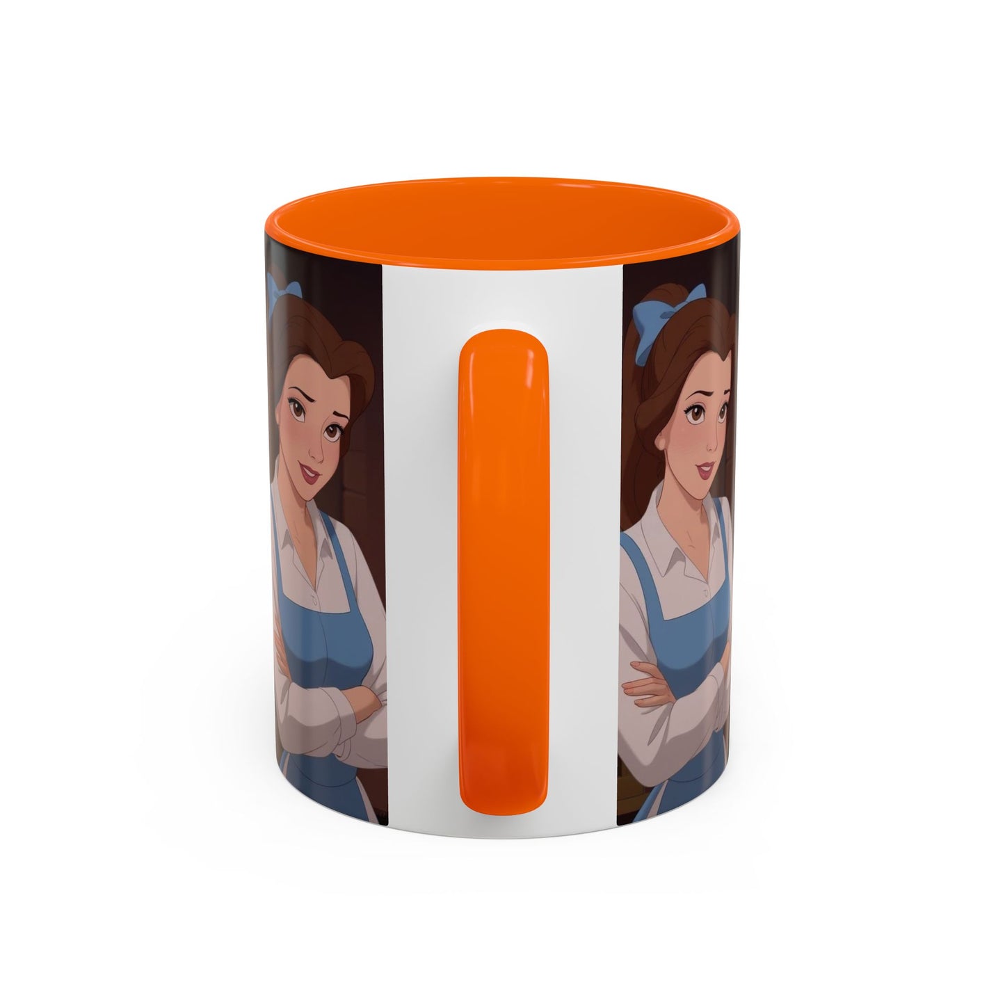 Enchanting Belle Accent Coffee Mug, Disney Mug, Gift for Her, Movie Lover, Unique Kitchenware, Animated Character Mug