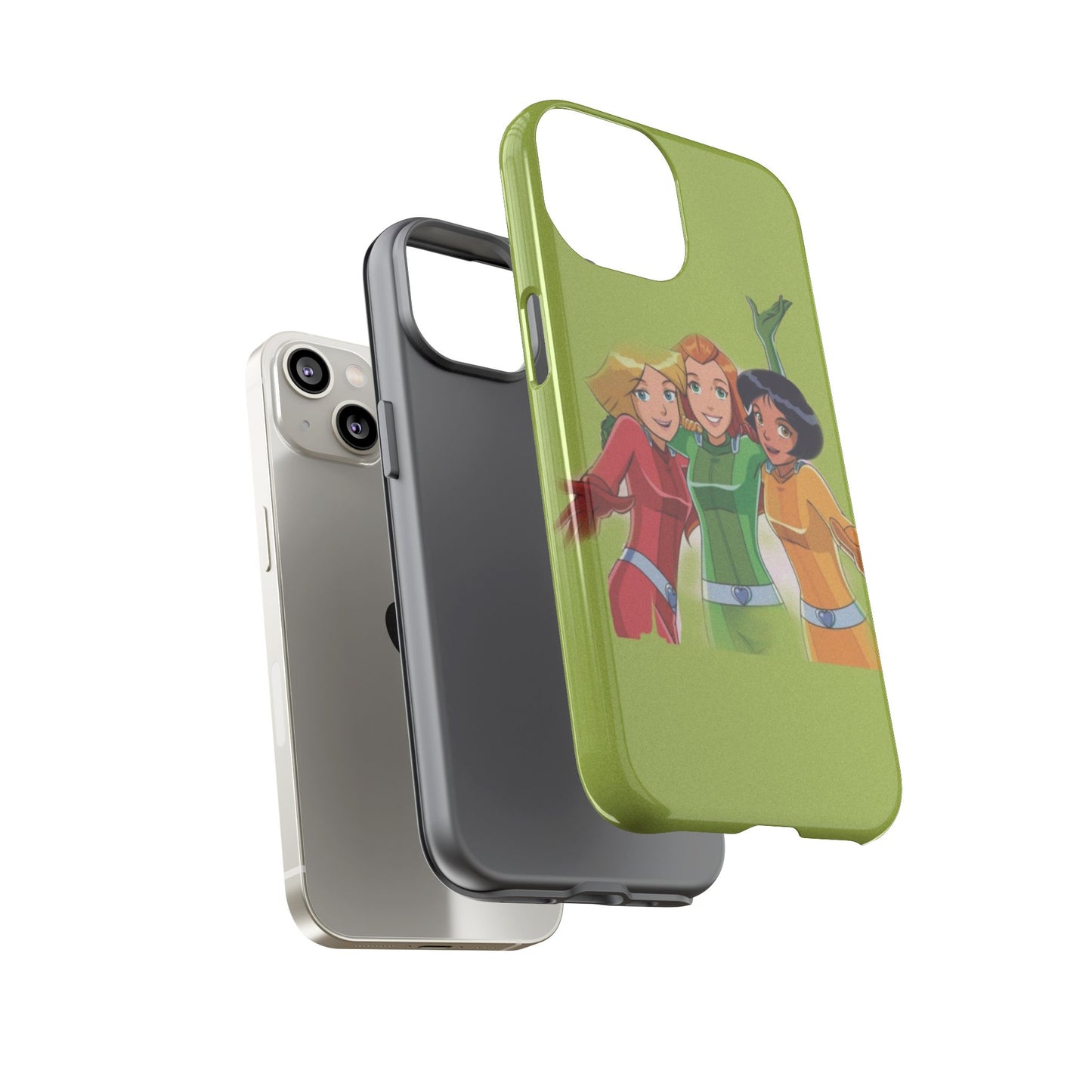 Sassy Phone Case for Tough Girls, Fun Active Protection Cover, Cartoon Friendship, Gift for Teens, Eco-friendly Mobile Accessory