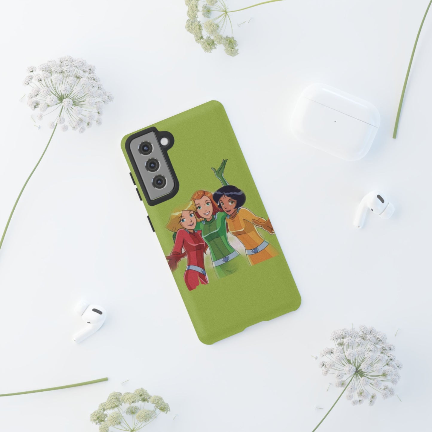 Sassy Phone Case for Tough Girls, Fun Active Protection Cover, Cartoon Friendship, Gift for Teens, Eco-friendly Mobile Accessory