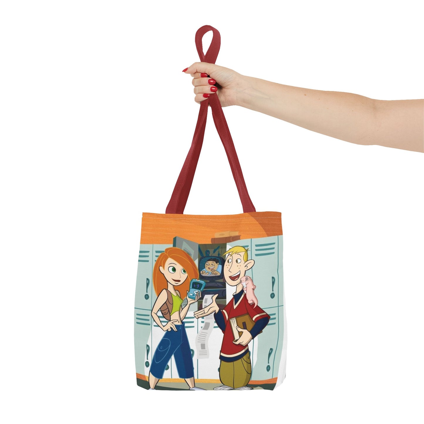 Fun Cartoon Tote Bag, Personalized School Accessory, Everyday Carryall, Unique G ift, Eco-Friendly Shopping Bag