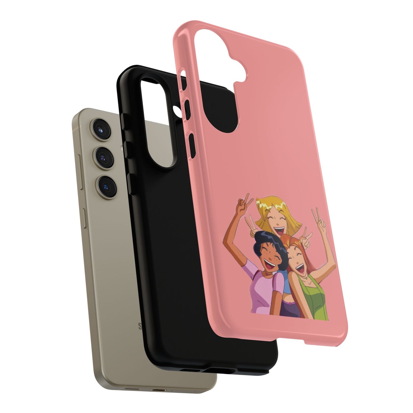 Playful Friendship Phone Case, Cute Girls Phone Cover, Tough Phone Case, Unique Tech Accessory, Gift for Friends, Fun Personalized Case