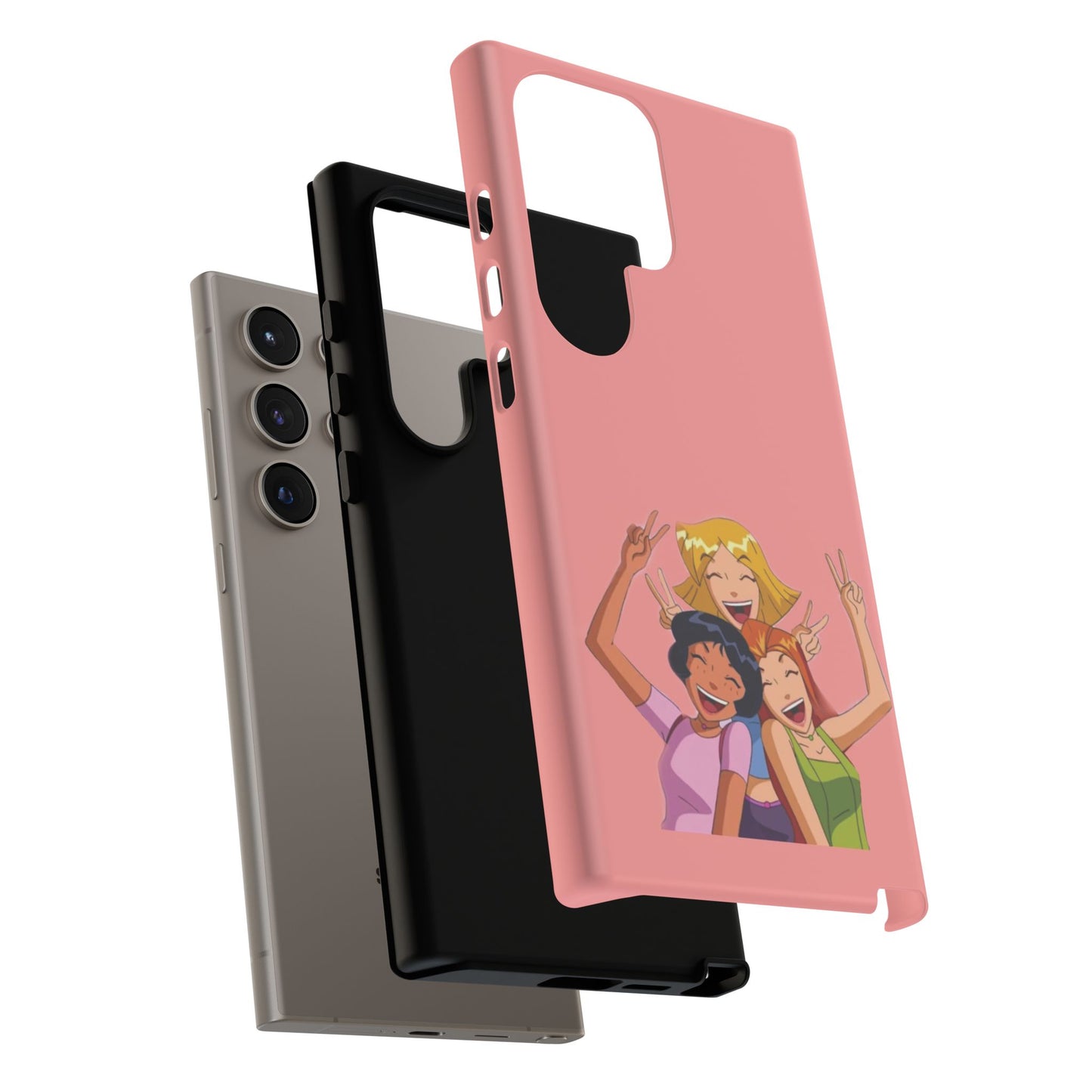 Playful Friendship Phone Case, Cute Girls Phone Cover, Tough Phone Case, Unique Tech Accessory, Gift for Friends, Fun Personalized Case