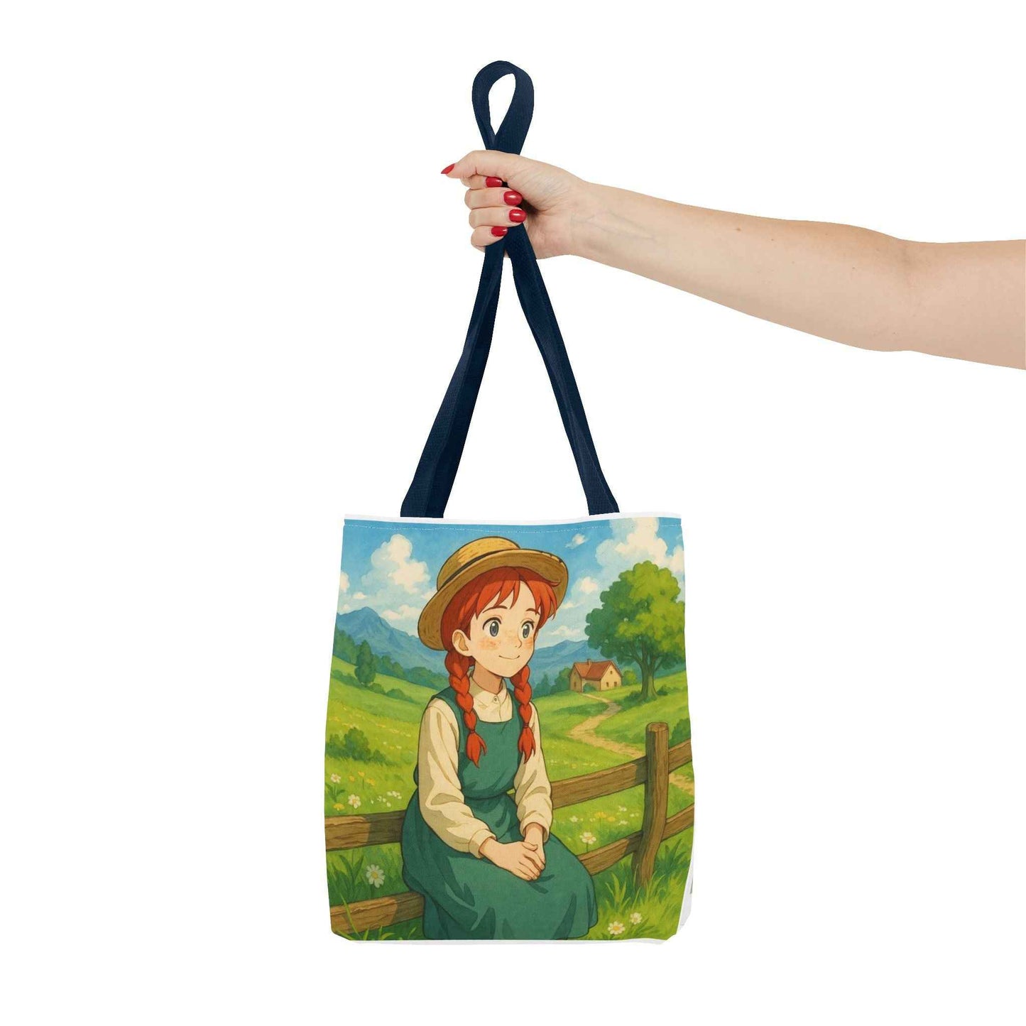 Anime-Inspired Tote Bag, Stylish Carry-All, Eco-Friendly Gift, Perfect for Students, Everyday Essentials, Art Lovers, Cute Canvas Bag - I&B