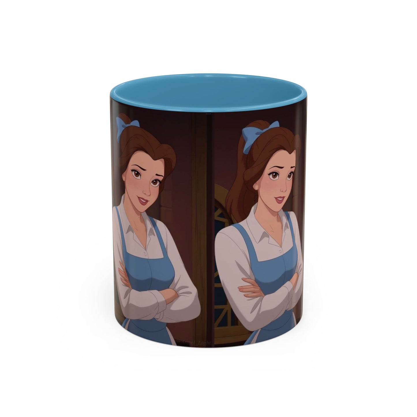 Enchanting Belle Accent Coffee Mug, Disney Mug, Gift for Her, Movie Lover, Unique Kitchenware, Animated Character Mug