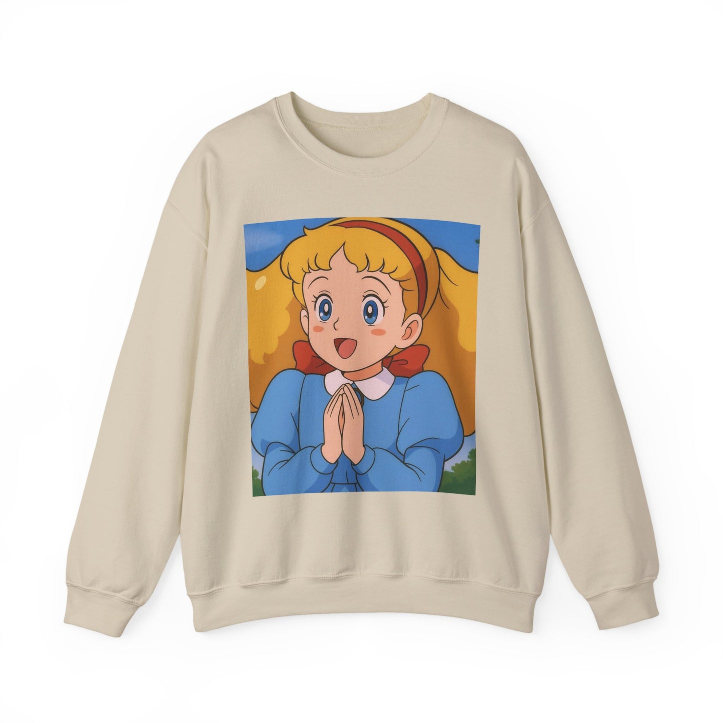 Cute Cartoon Character Crewneck Sweatshirt, Cozy Sweatshirt, Gift for Kids, Cartoon Apparel, Anime Sweatshirt, Cute Clothing