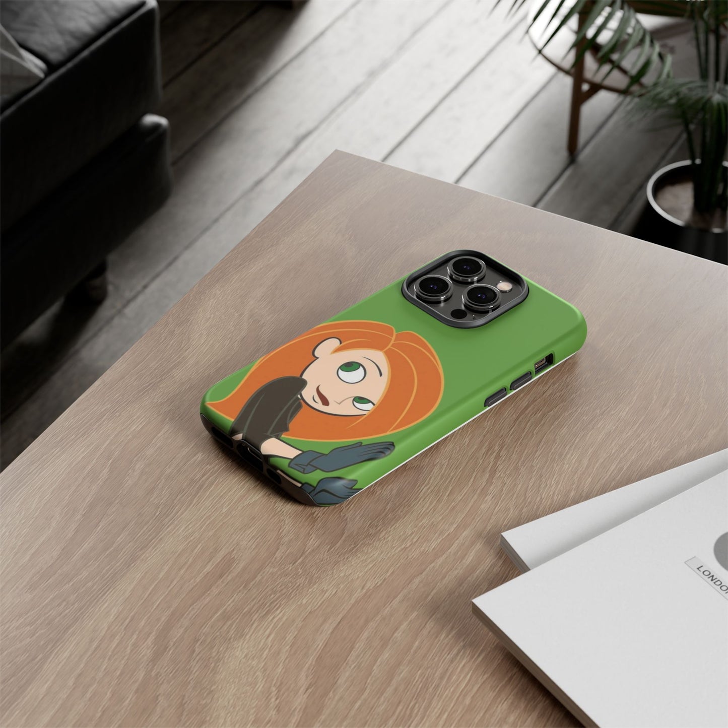 Kim Possible Phone Case, Tough Cases for Teens, Cartoon Accessories, Gift for Her, Pop Culture Merchandise, Fun Tech Gear