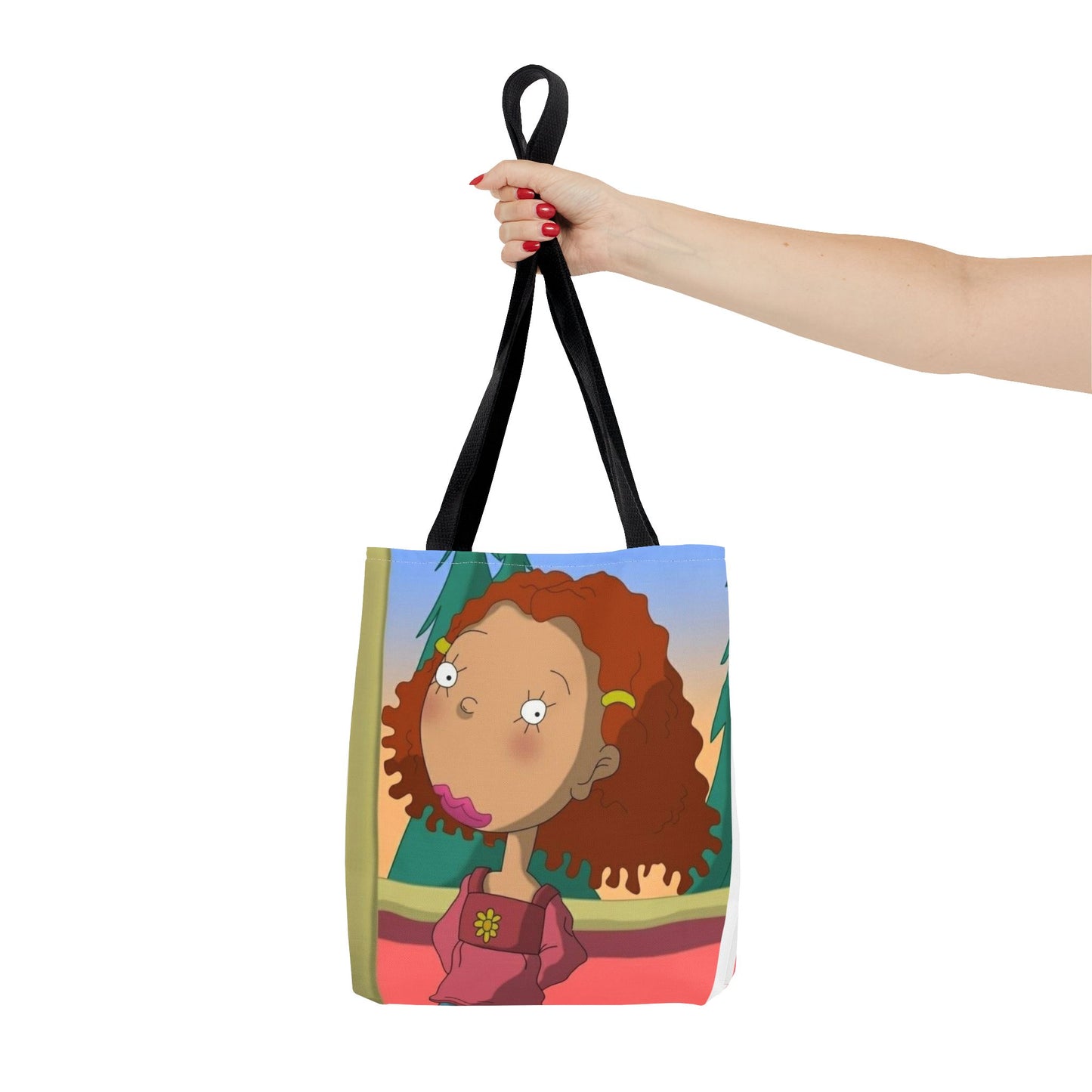 Whimsical Character Tote Bag, Fun Shopping Bag, Everyday Use, Eco-Friendly Gift, Unique Art, Novelty Accessory, Cartoon Lover's Bag