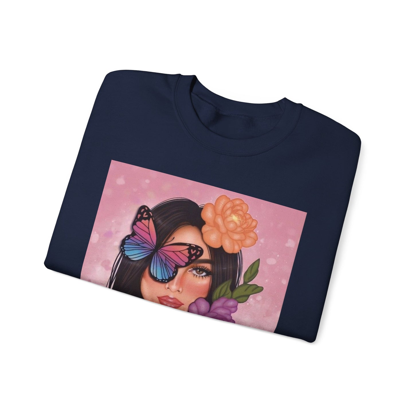 Butterfly Floral Unisex Crewneck Sweatshirt, Cozy Gift for Her, Spring Fashion, Butterfly Art Apparel, Perfect for Birthdays & Casual Wear