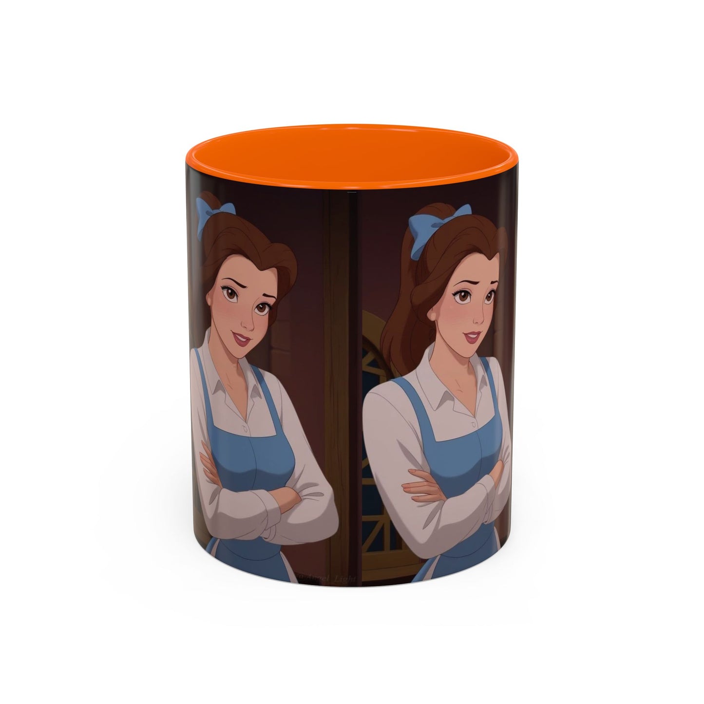Enchanting Belle Accent Coffee Mug, Disney Mug, Gift for Her, Movie Lover, Unique Kitchenware, Animated Character Mug