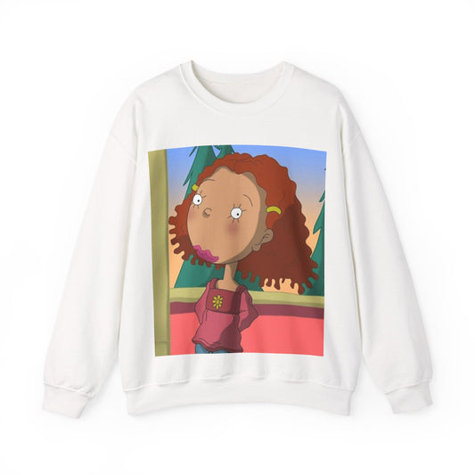 Trendy Cartoon Sweatshirt - Cozy Unisex Crewneck with Playful Character Design, Perfect for Casual Outings, Holidays & Gifts