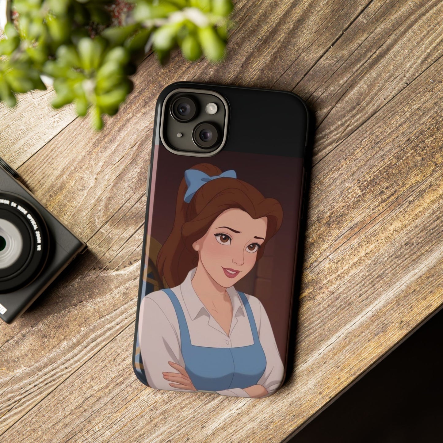 Disney Princess Phone Case, Tough Cases for Girls, Aesthetic Phone Cover, Belle Inspired Design, Cute Gift for Kids