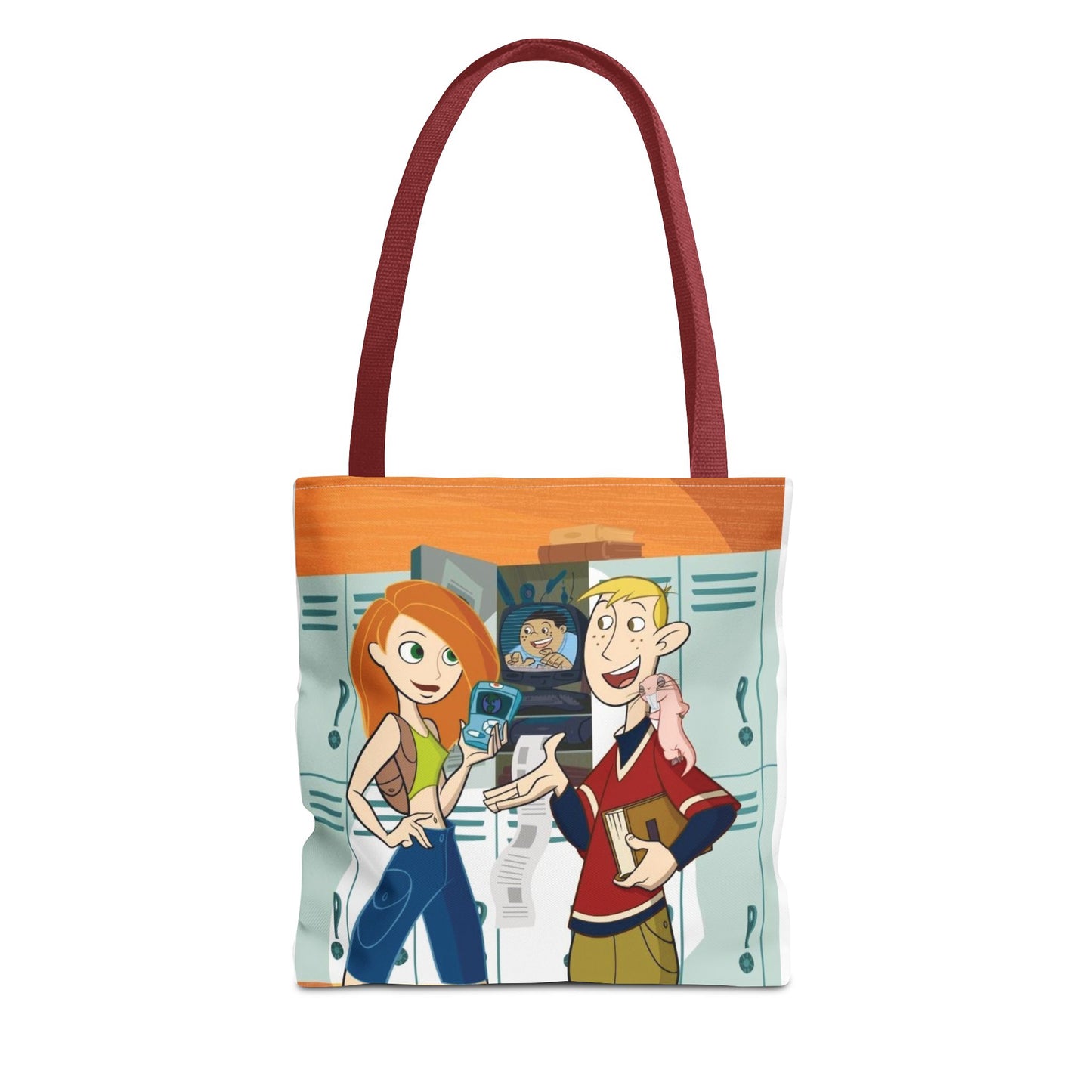 Fun Cartoon Tote Bag, Personalized School Accessory, Everyday Carryall, Unique G ift, Eco-Friendly Shopping Bag