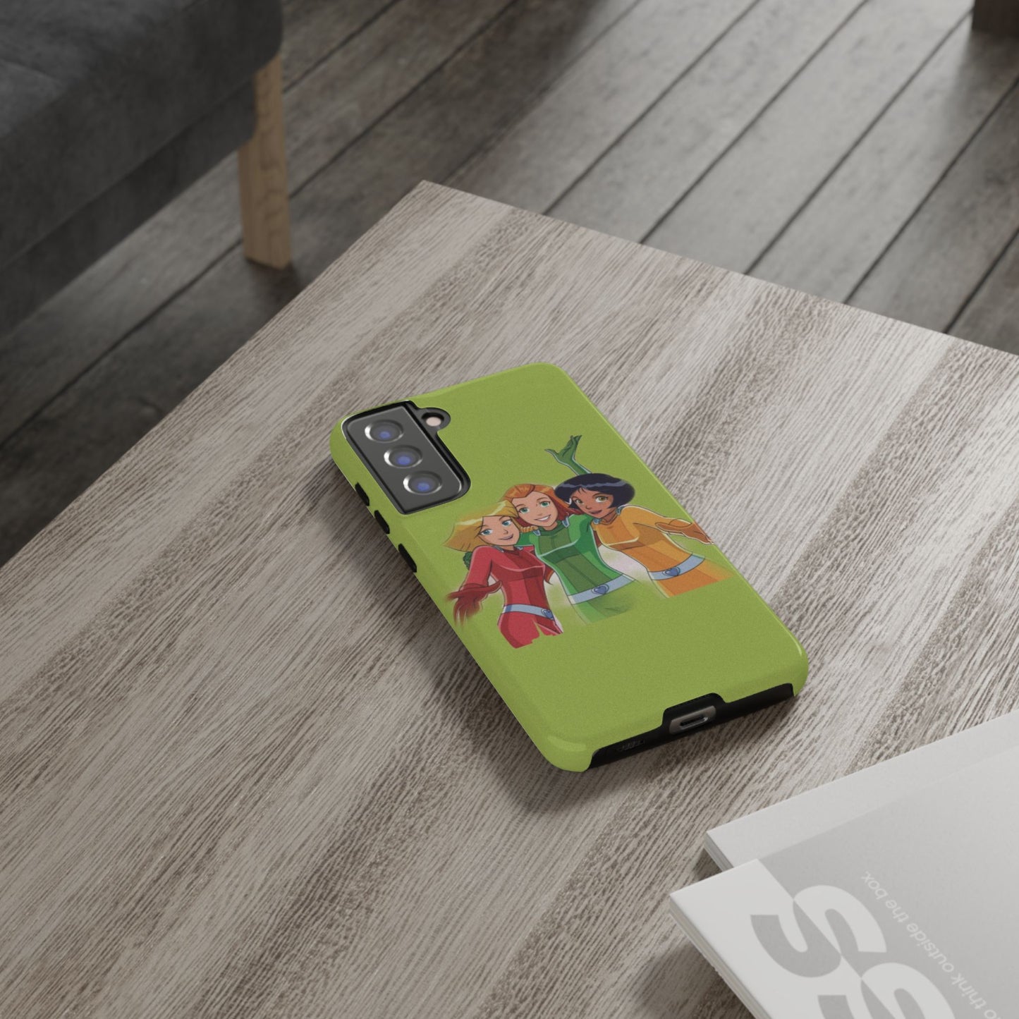 Sassy Phone Case for Tough Girls, Fun Active Protection Cover, Cartoon Friendship, Gift for Teens, Eco-friendly Mobile Accessory