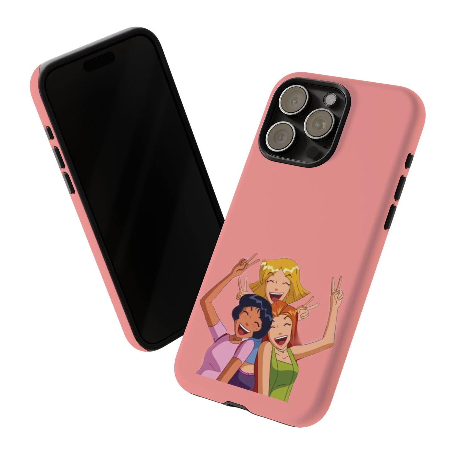Playful Friendship Phone Case, Cute Girls Phone Cover, Tough Phone Case, Unique Tech Accessory, Gift for Friends, Fun Personalized Case
