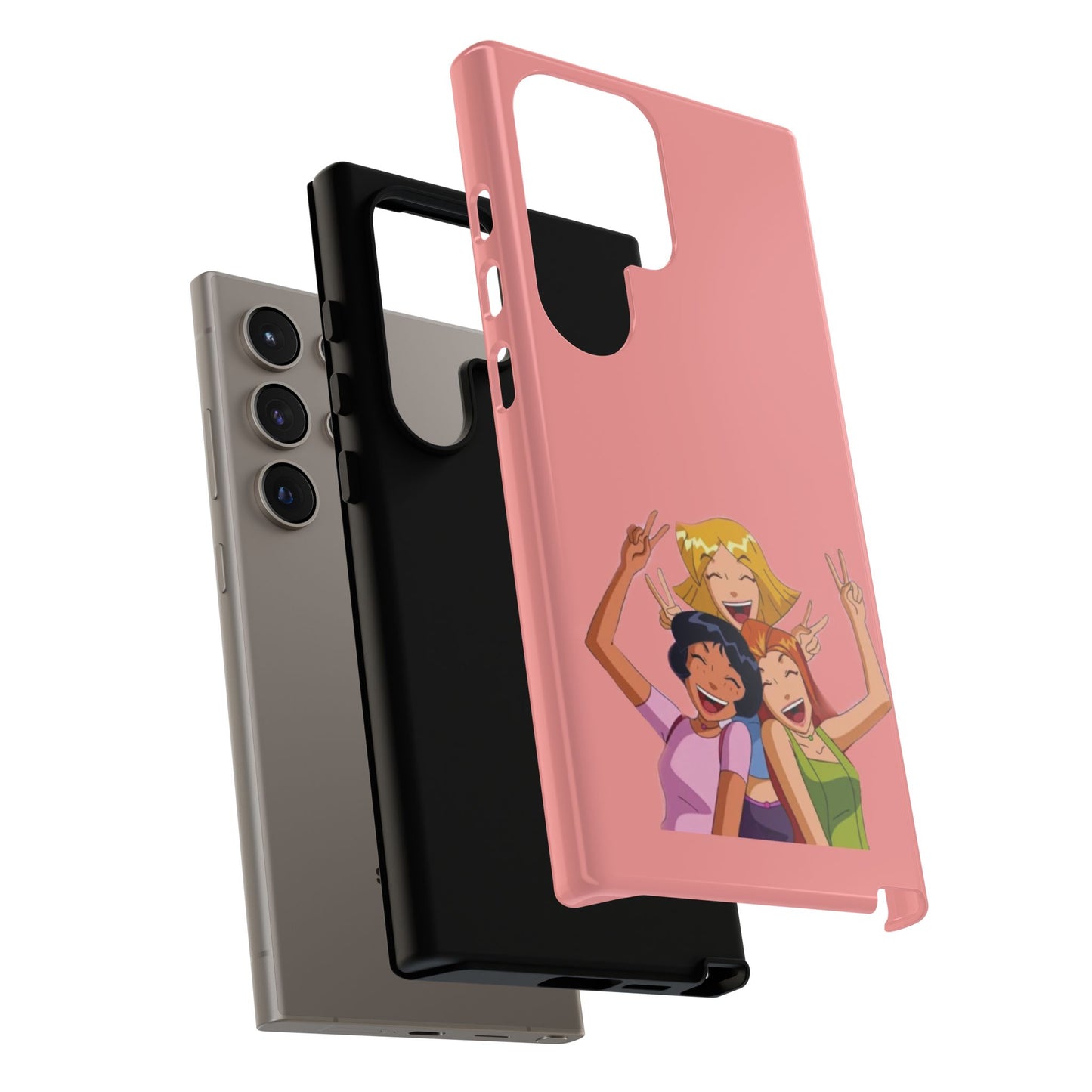 Playful Friendship Phone Case, Cute Girls Phone Cover, Tough Phone Case, Unique Tech Accessory, Gift for Friends, Fun Personalized Case