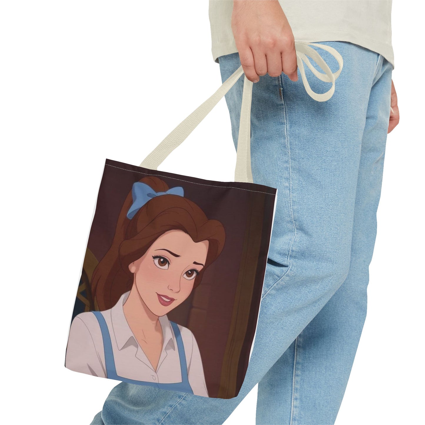 Belle Inspired Tote Bag - Disney Fan Gift, AOP Print, Versatile Carry-All Bag, Ideal for Shopping, Beach, or Daily Use