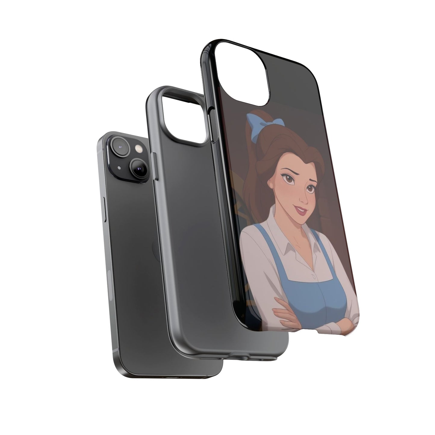 Disney Princess Phone Case, Tough Cases for Girls, Aesthetic Phone Cover, Belle Inspired Design, Cute Gift for Kids
