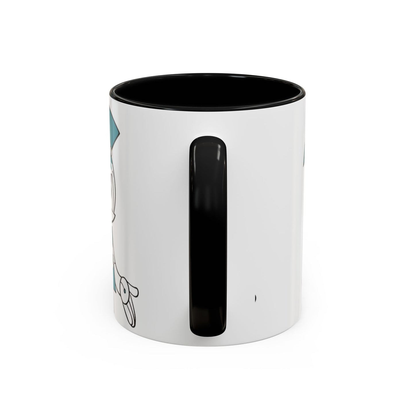 Whimsical Robot Accent Coffee Mug, Cute Gift for Robot Lovers, Fun Kitchen Decor, Perfect for Birthdays, Holidays, and Everyday Use