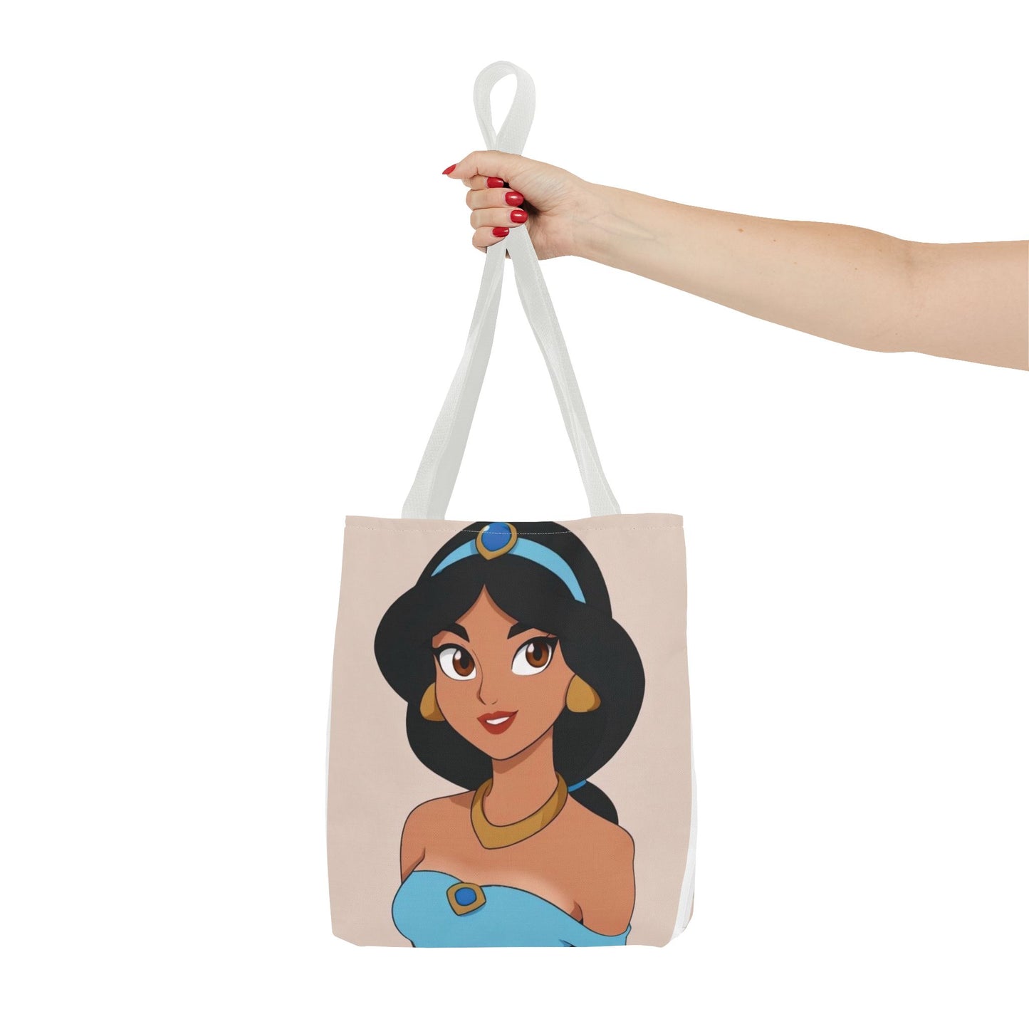 Princess Jasmine AOP Tote Bag | Stylish Tote for Everyday Use, Disney Fan Gift, Travel Bag, Grocery Shopping, Beach Bag