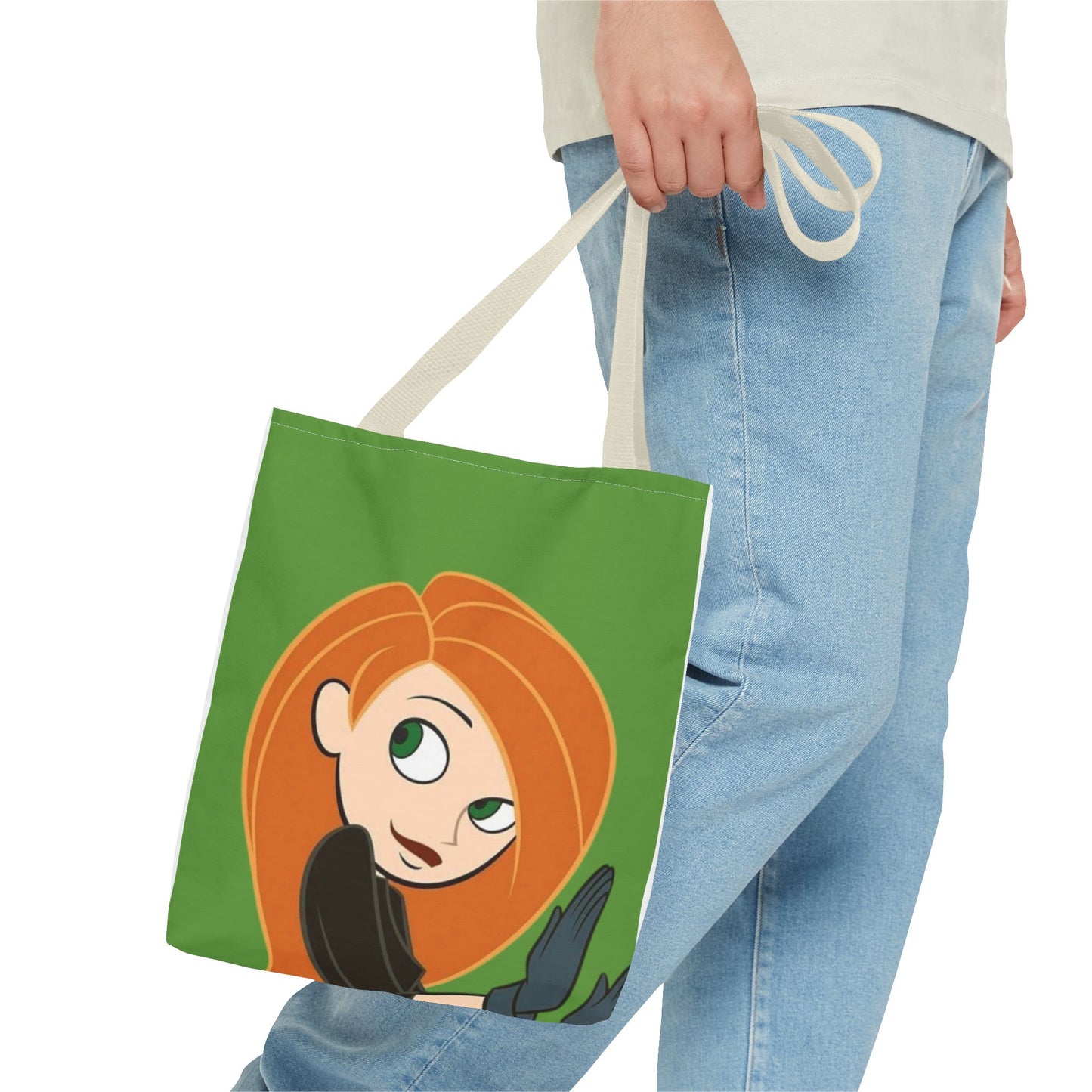Cute Character Tote Bag, Eco-Friendly Shopping Bag, Fun Everyday Tote, Unique Gift for Fans, Cartoon-Inspired Design