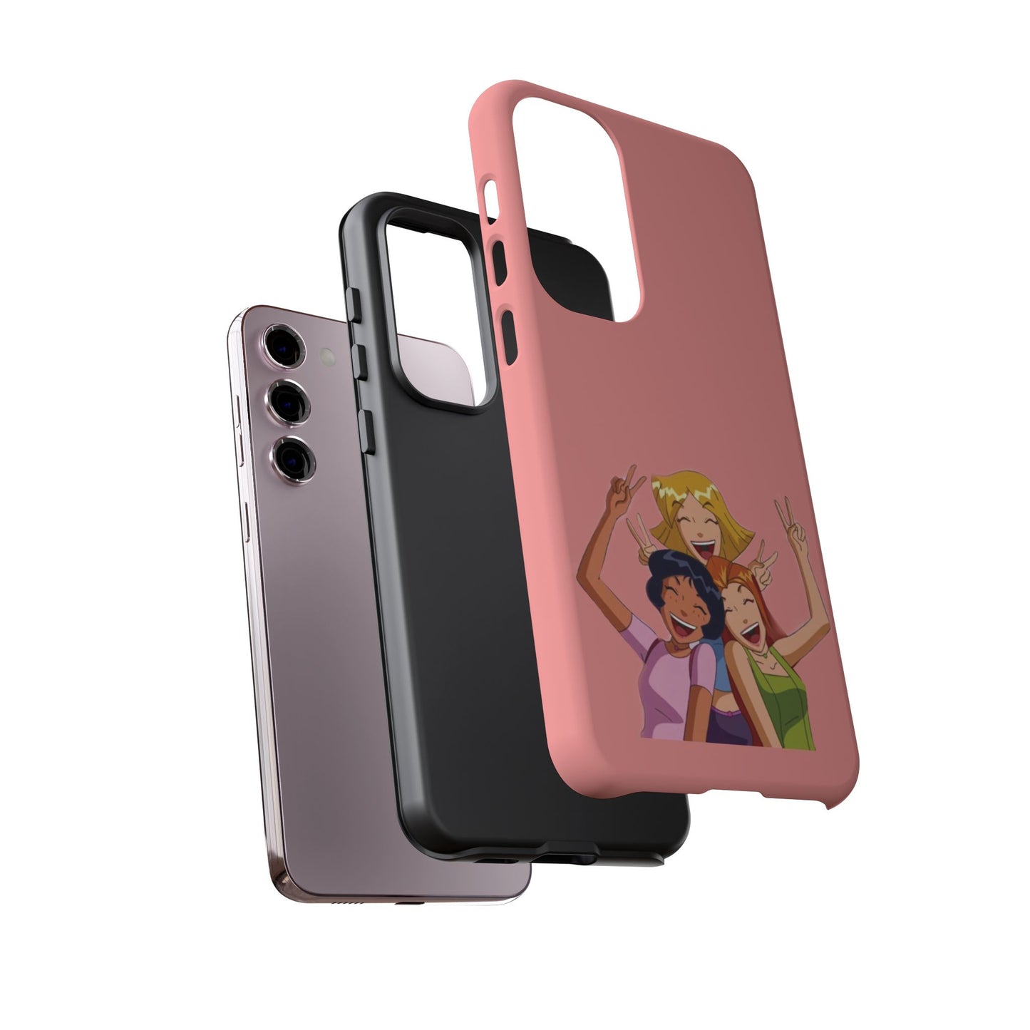 Playful Friendship Phone Case, Cute Girls Phone Cover, Tough Phone Case, Unique Tech Accessory, Gift for Friends, Fun Personalized Case