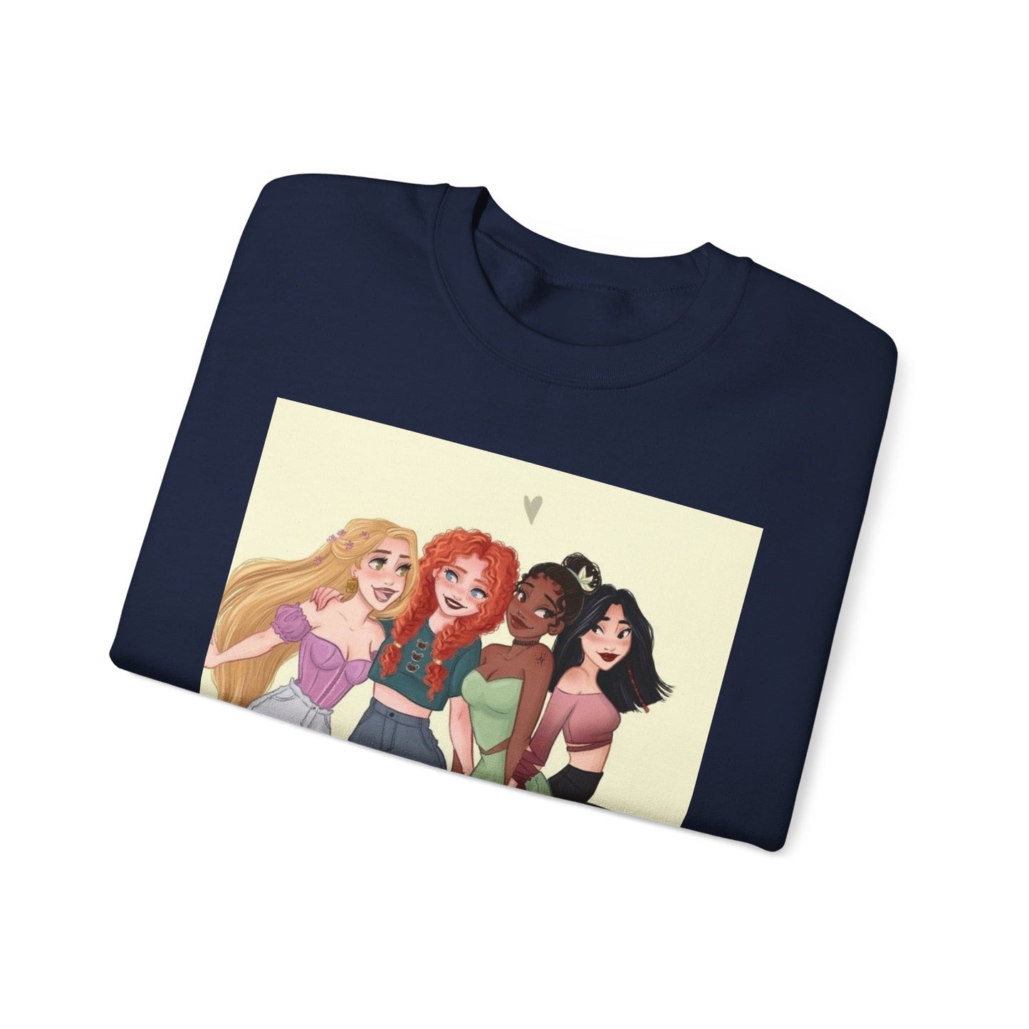 Girls' Friendship Crewneck Sweatshirt, Cozy Gender-Neutral Sweatshirt, Casual Gift for Friends, Cute Apparel, Everyday Wear
