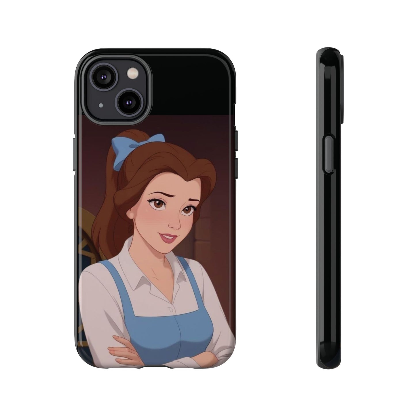 Disney Princess Phone Case, Tough Cases for Girls, Aesthetic Phone Cover, Belle Inspired Design, Cute Gift for Kids