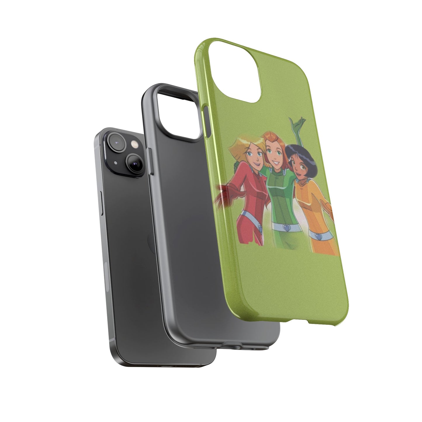 Sassy Phone Case for Tough Girls, Fun Active Protection Cover, Cartoon Friendship, Gift for Teens, Eco-friendly Mobile Accessory