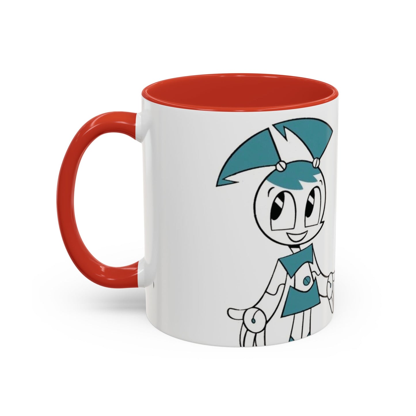 Whimsical Robot Accent Coffee Mug, Cute Gift for Robot Lovers, Fun Kitchen Decor, Perfect for Birthdays, Holidays, and Everyday Use
