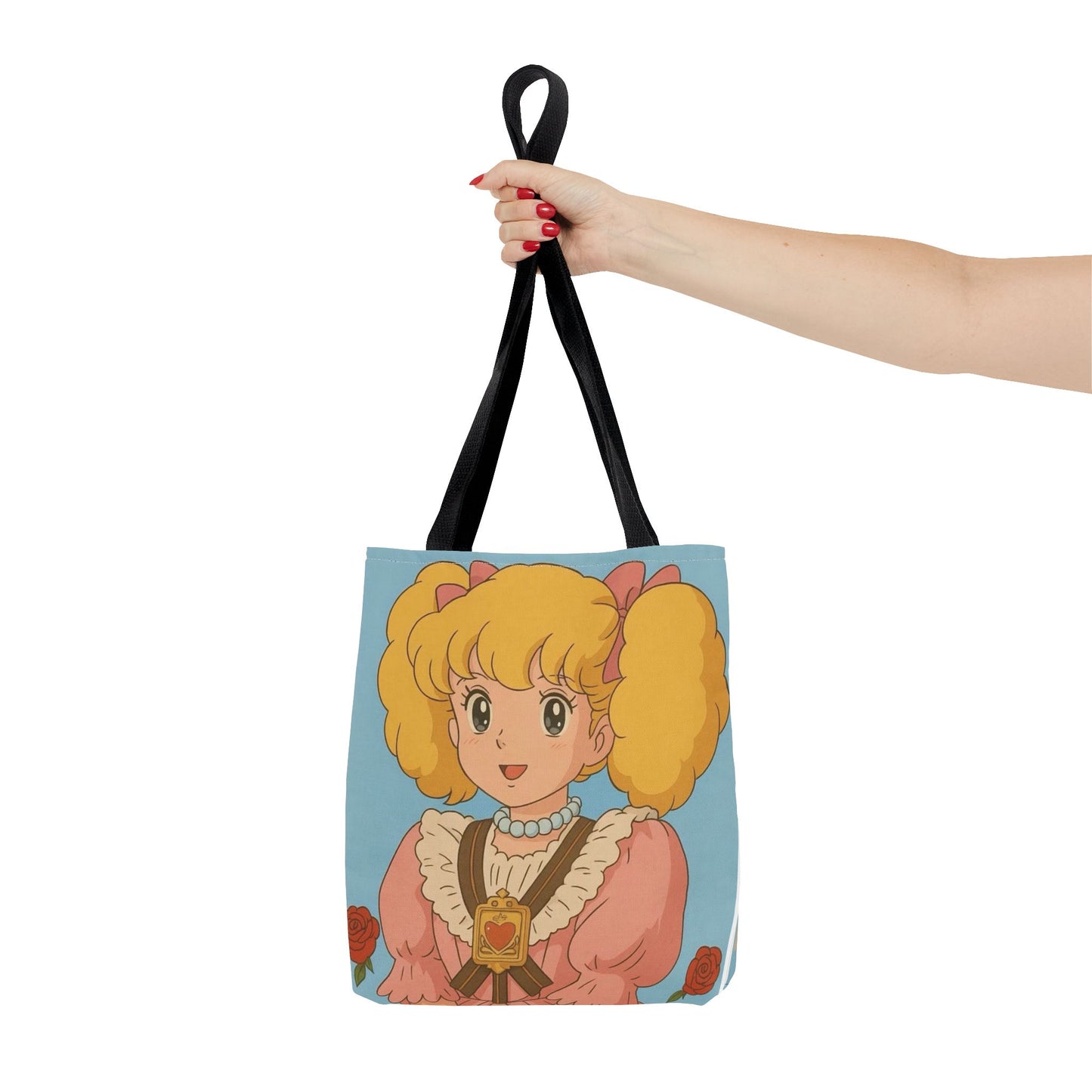 Cute Character Tote Bag, AOP Shopping Bag, Fun Gift Idea, Beach Tote, Cartoon Bag, Lightweight Reusable Bag