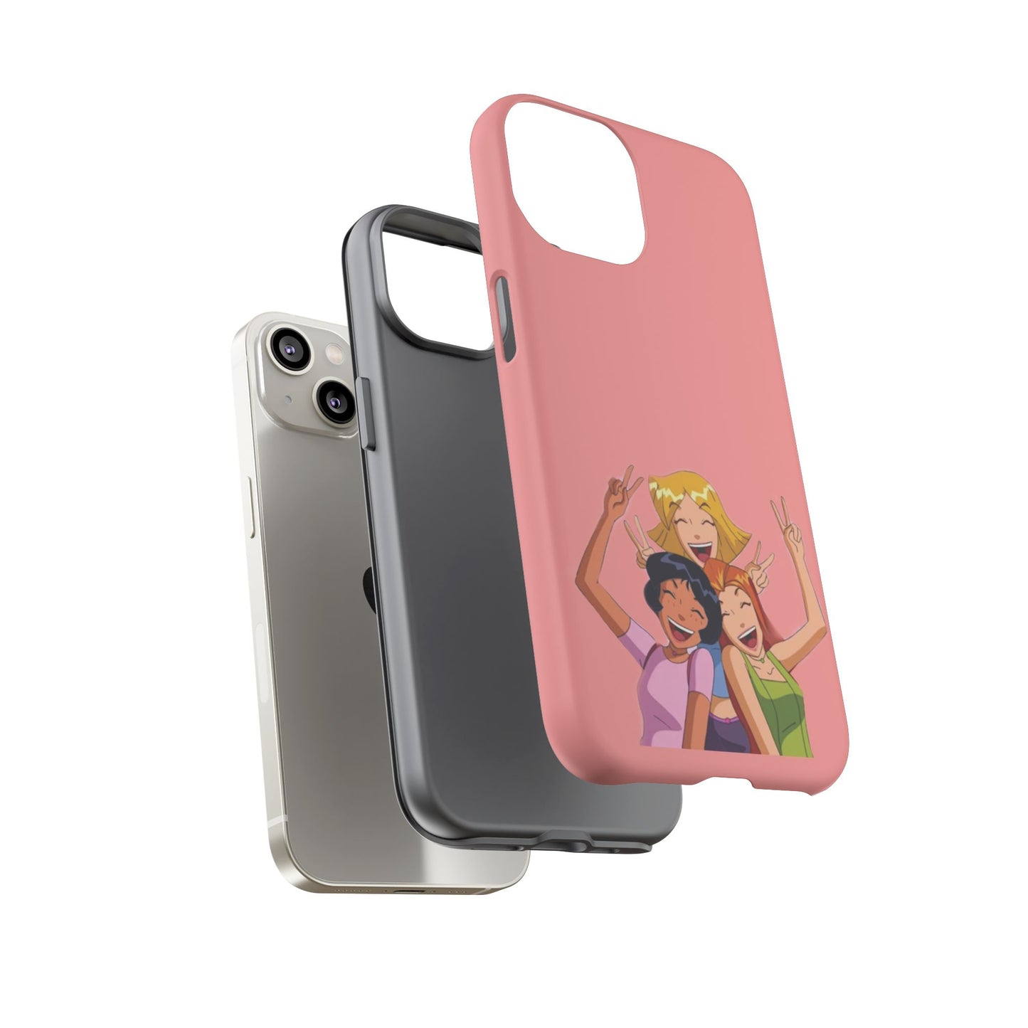 Playful Friendship Phone Case, Cute Girls Phone Cover, Tough Phone Case, Unique Tech Accessory, Gift for Friends, Fun Personalized Case